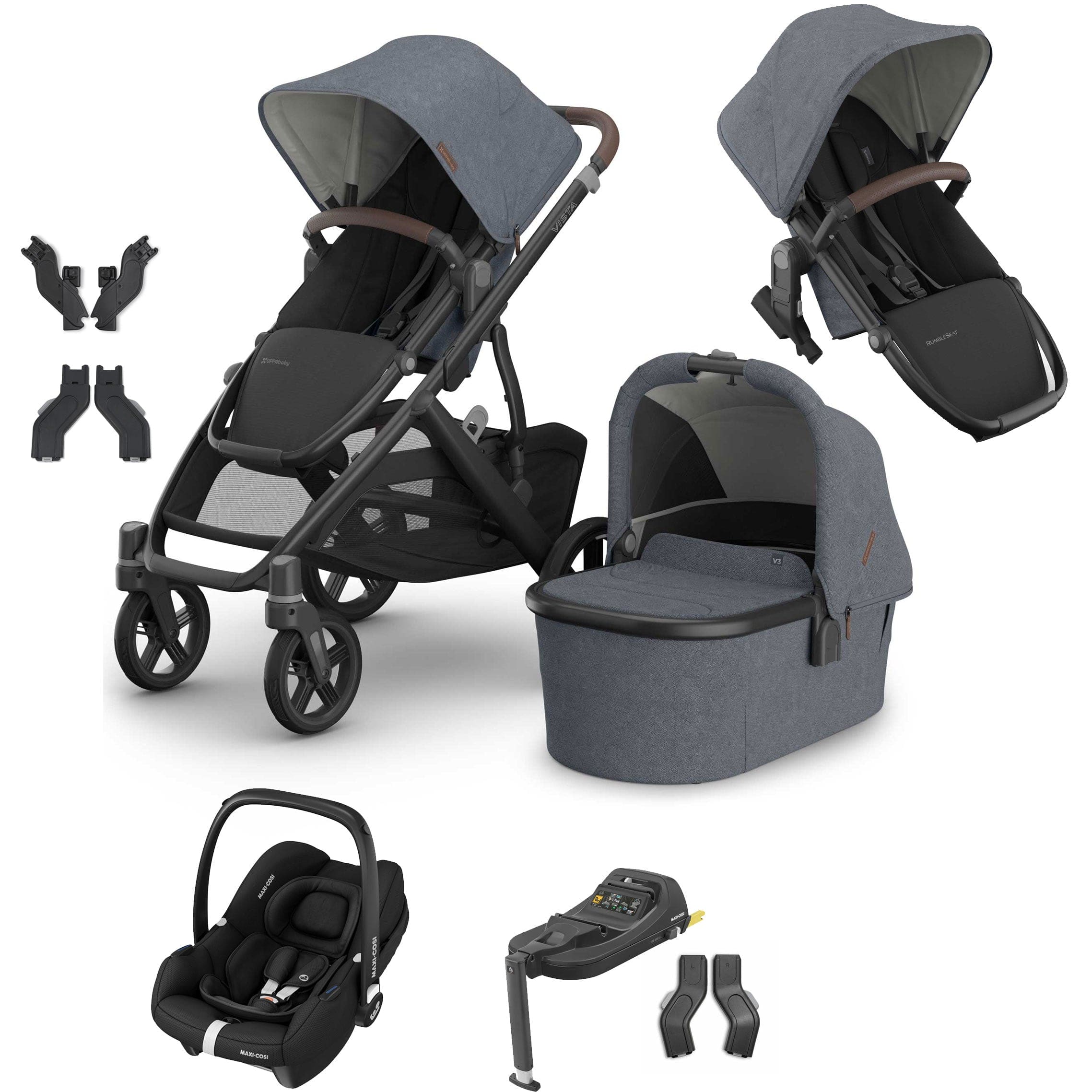 Uppababy travel systems Uppababy Vista V3 Duo Maxi-Cosi Travel System - Julian VIS-DUO-TS-JUL-1