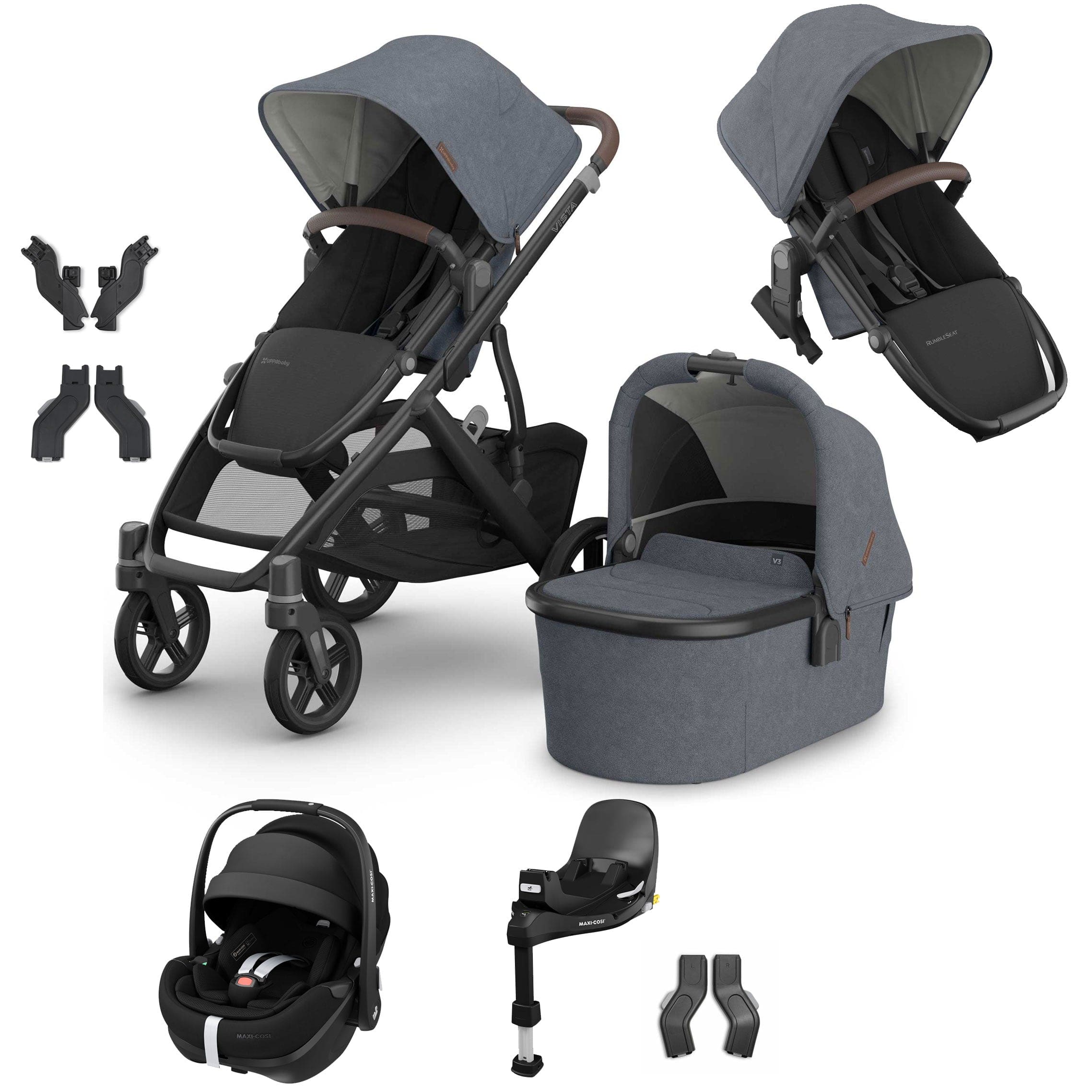 Uppababy travel systems Uppababy Vista V3 Duo Maxi-Cosi Travel System - Julian VIS-DUO-TS-JUL-3