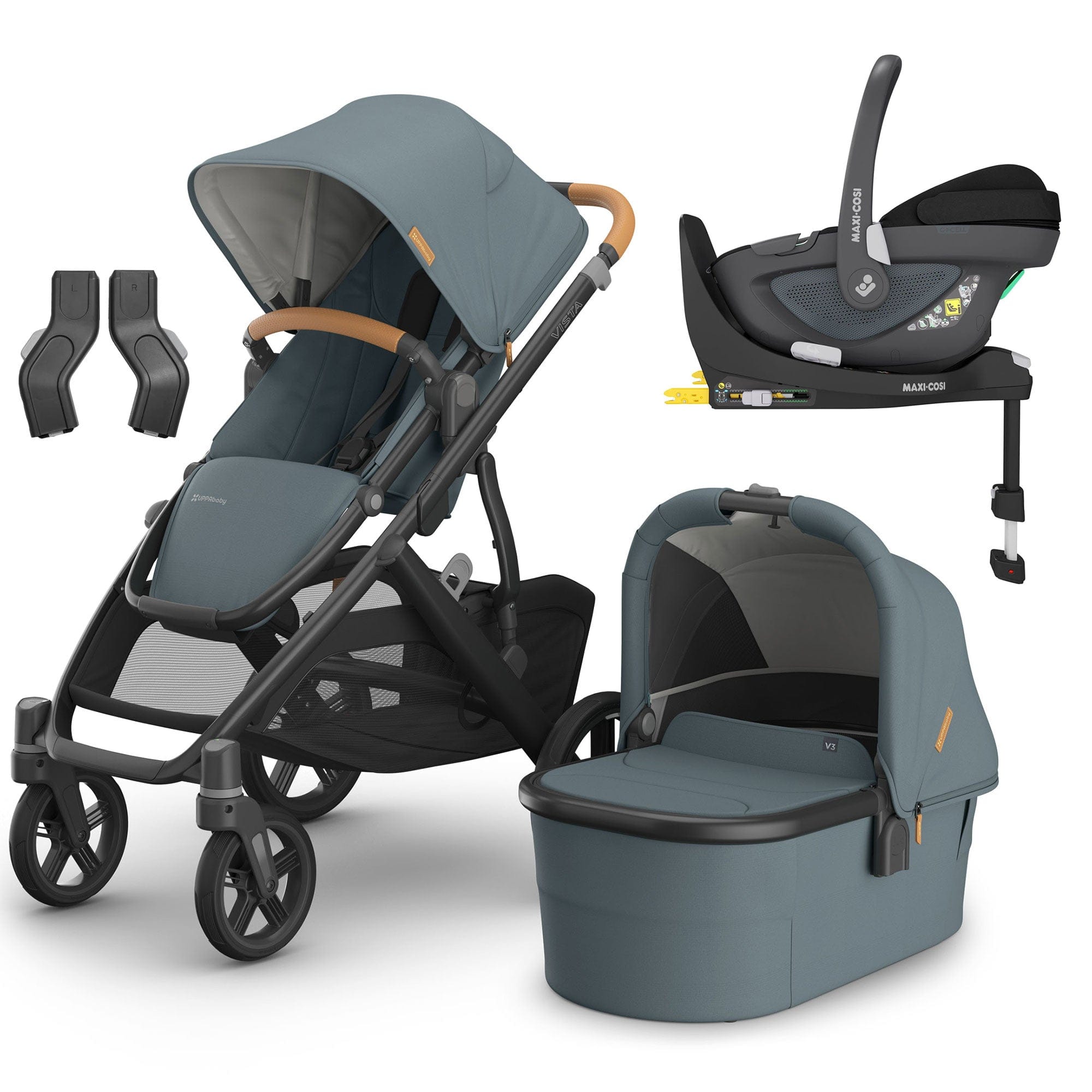 Uppababy Travel Systems Uppababy Vista V3 Maxi-Cosi Travel System - Dillan 16580-DIL-1