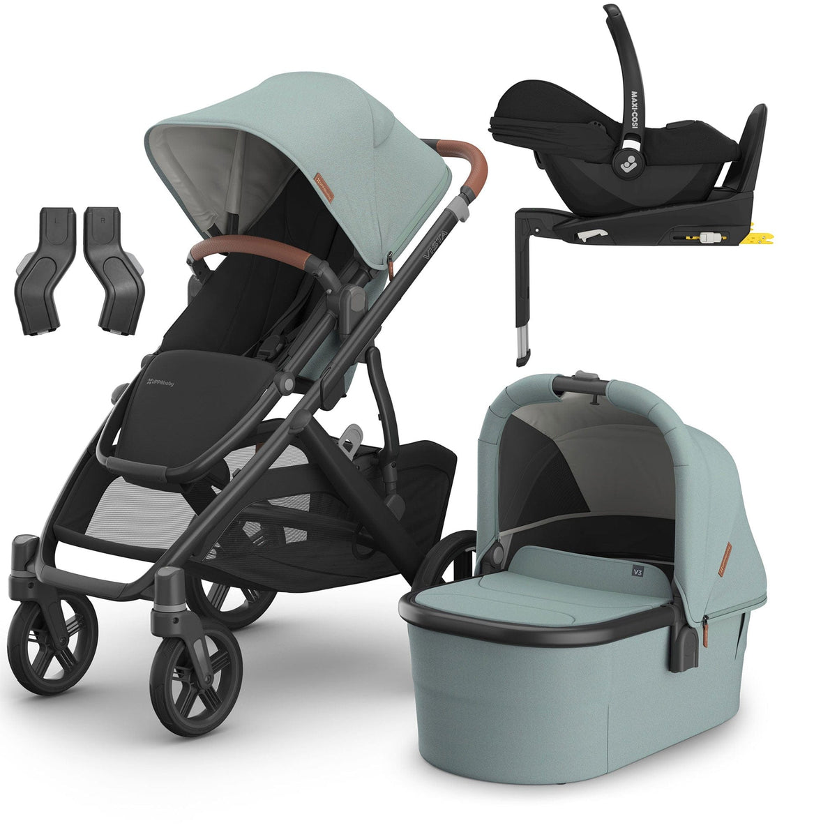 Uppababy travel systems Uppababy Vista V3 Maxi-Cosi Travel System - Dillan 16580-DIL