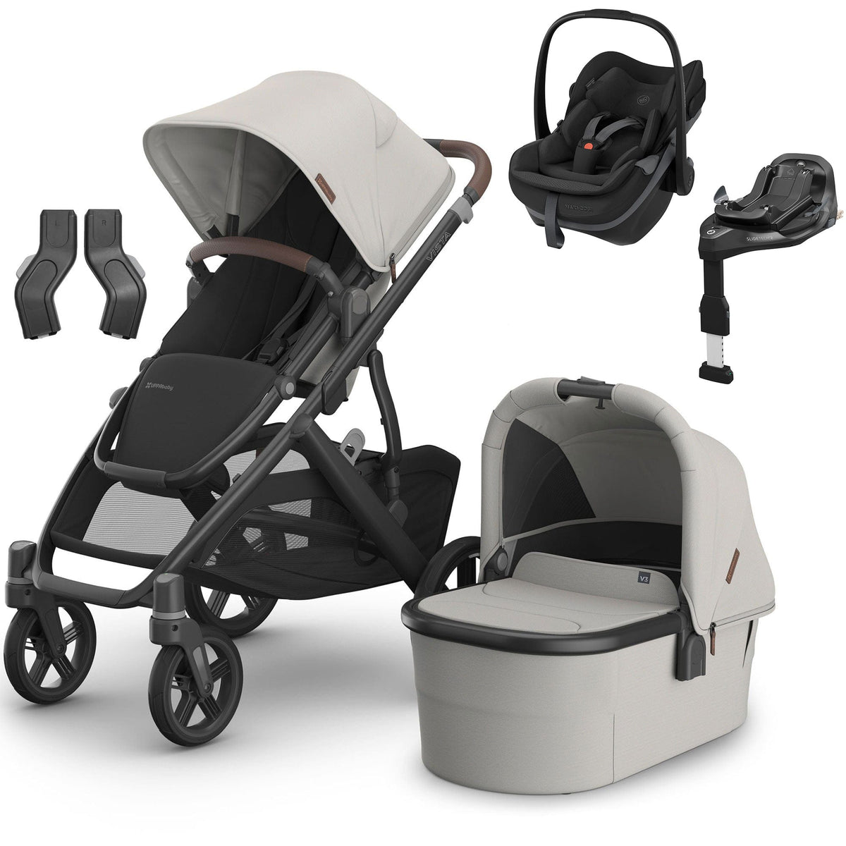 Uppababy travel systems Uppababy Vista V3 Maxi-Cosi Travel System - Savannah 16620-SAV-3