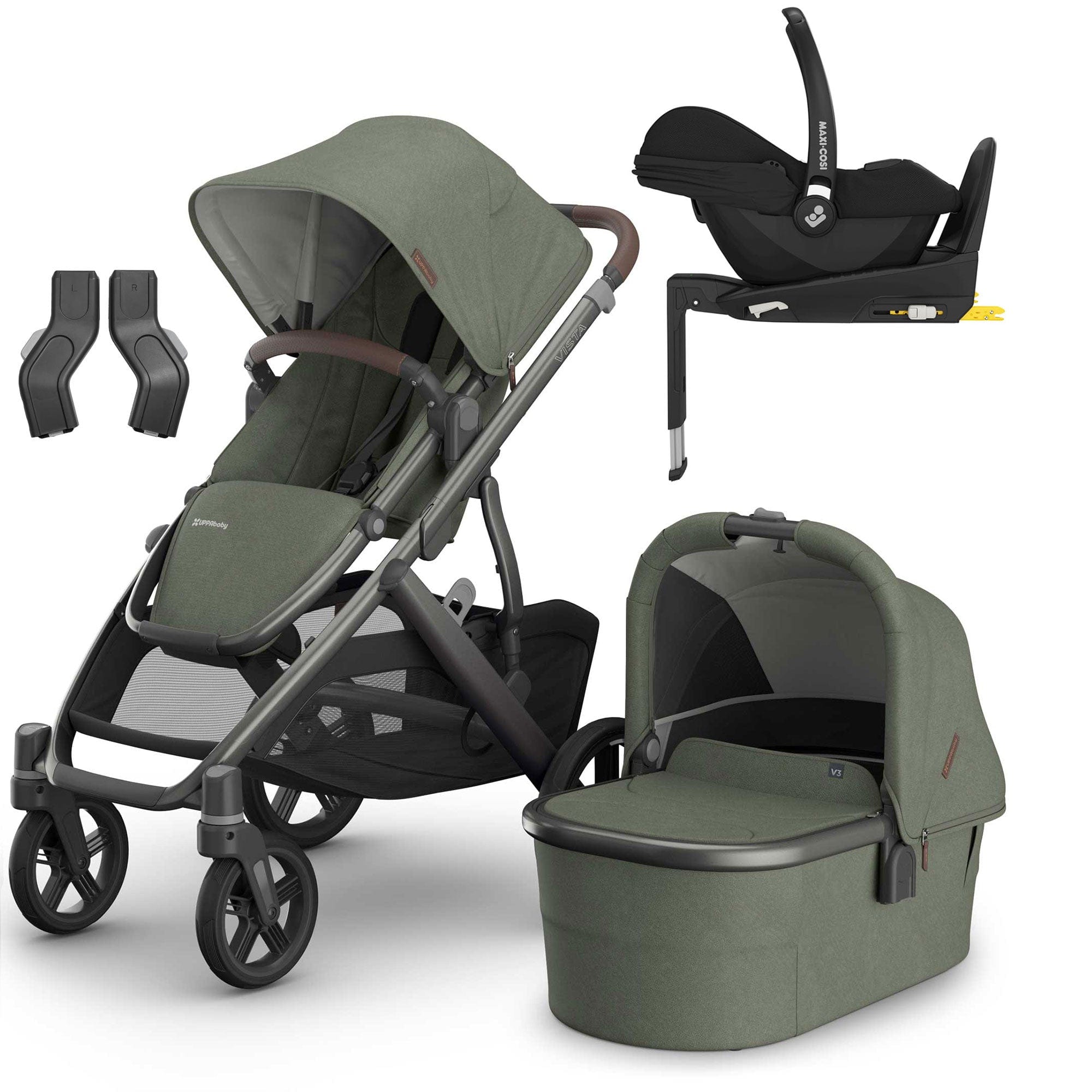 Uppababy travel systems Uppababy Vista V3 Maxi-Cosi Travel System - Evelyn 20040-EVE
