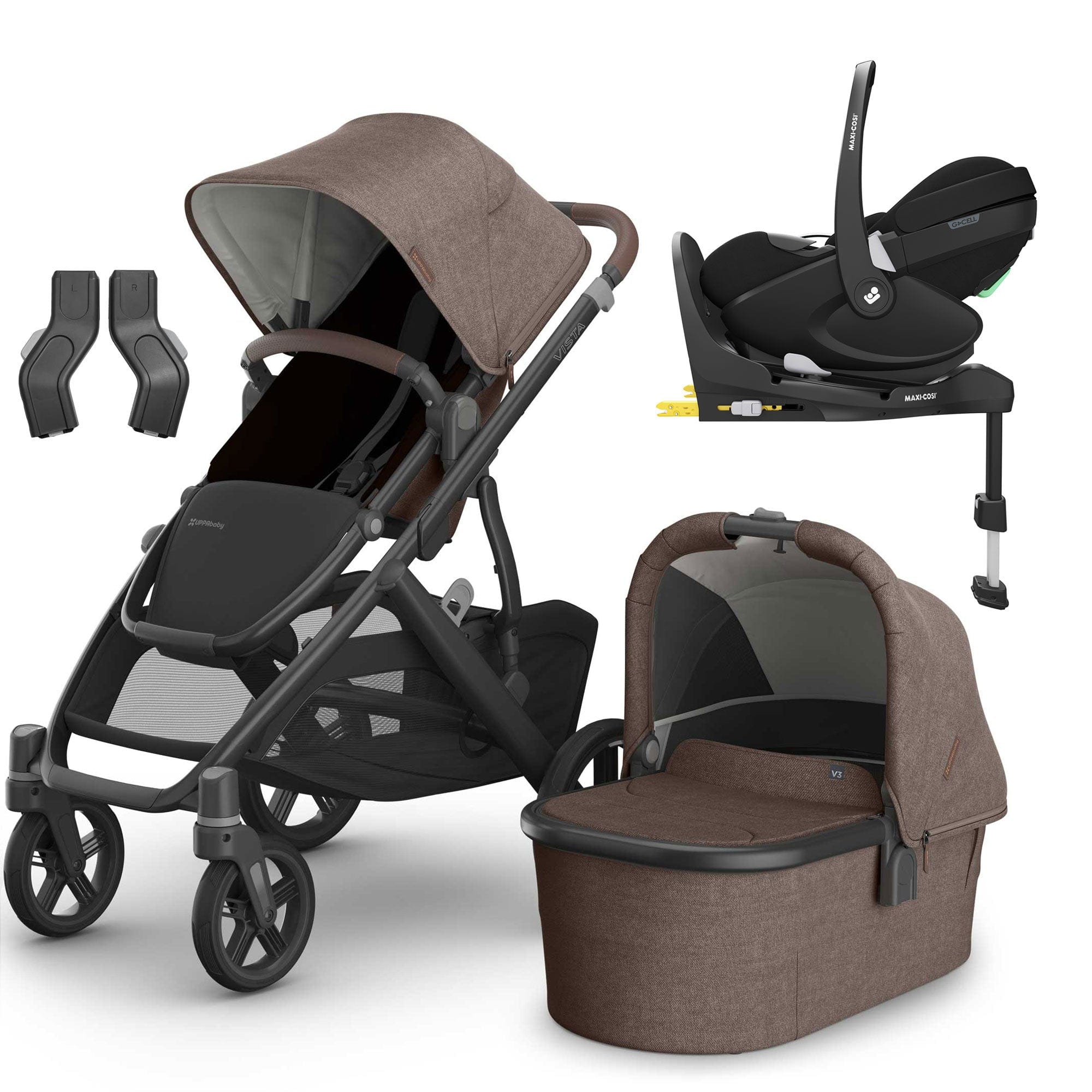 Uppababy travel systems Uppababy Vista V3 Maxi-Cosi Travel System - Owen 20042-OWN-2