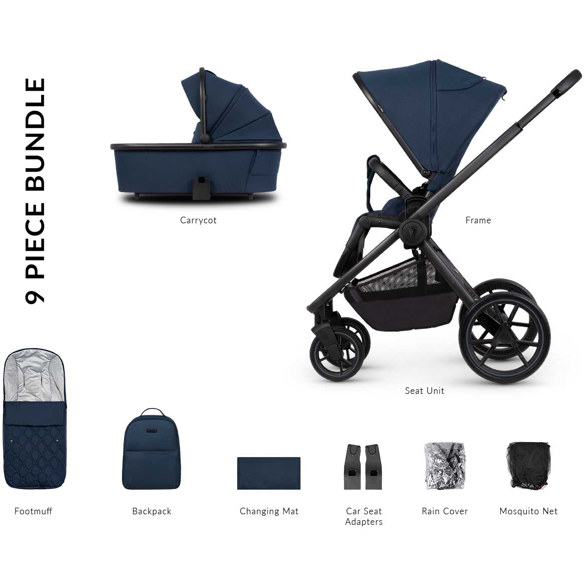 Venicci baby prams Venicci Tinum Edge 2in1 - Ocean 2000610207