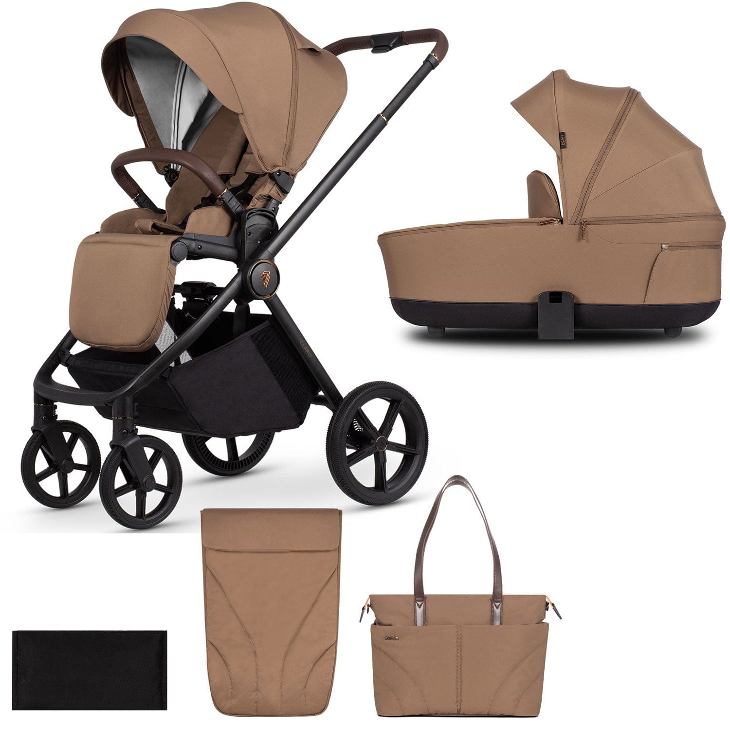 Venicci baby prams Venicci Claro 2 in 1 Pram - Caramel 2000910216