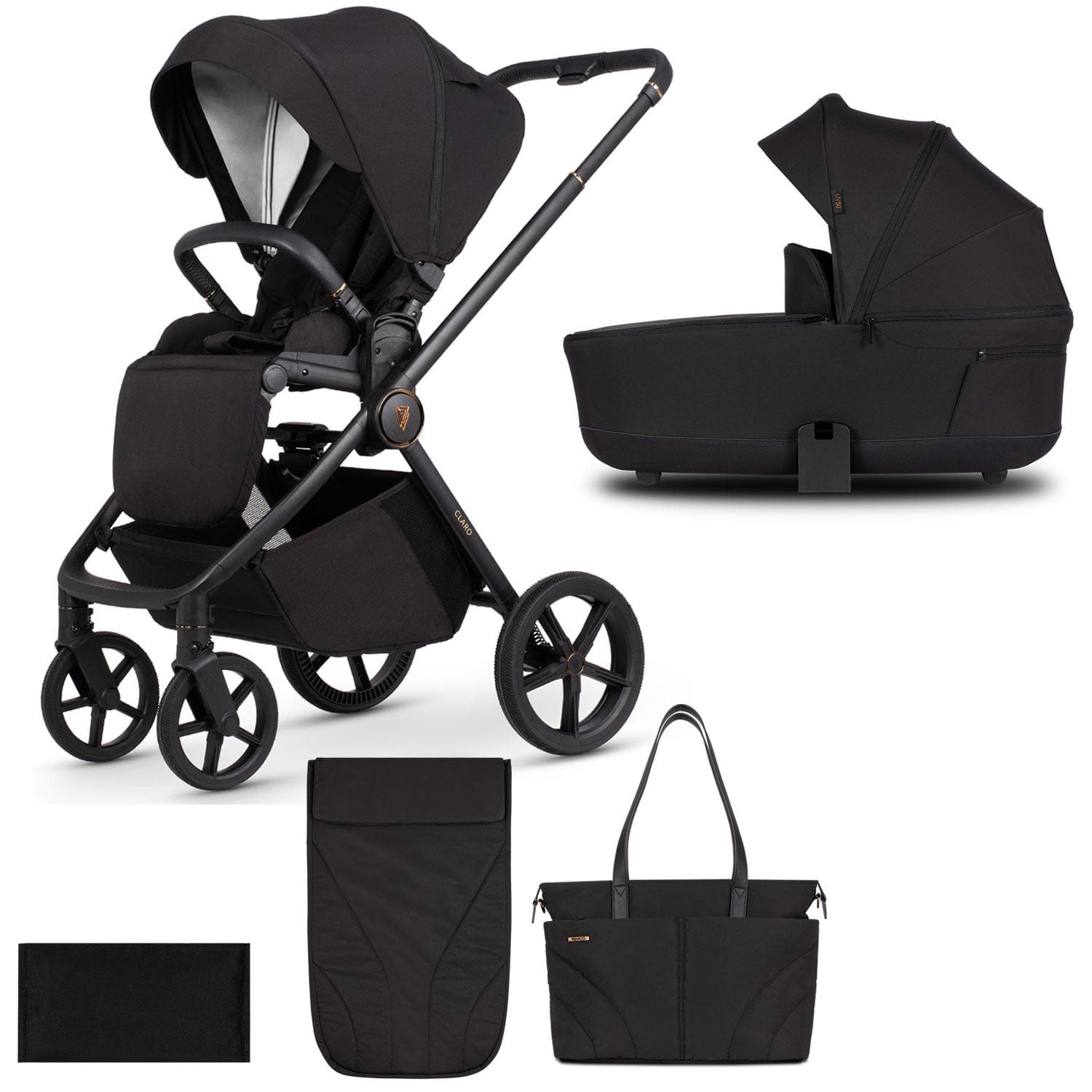 Venicci baby prams Venicci Claro 2 in 1 Pram - Noir 2000910201