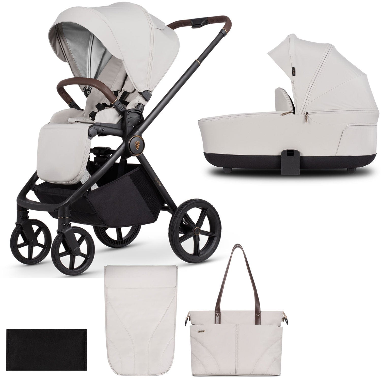 Venicci baby prams Venicci Claro 2 in 1 Pram - Vanilla 2000910211