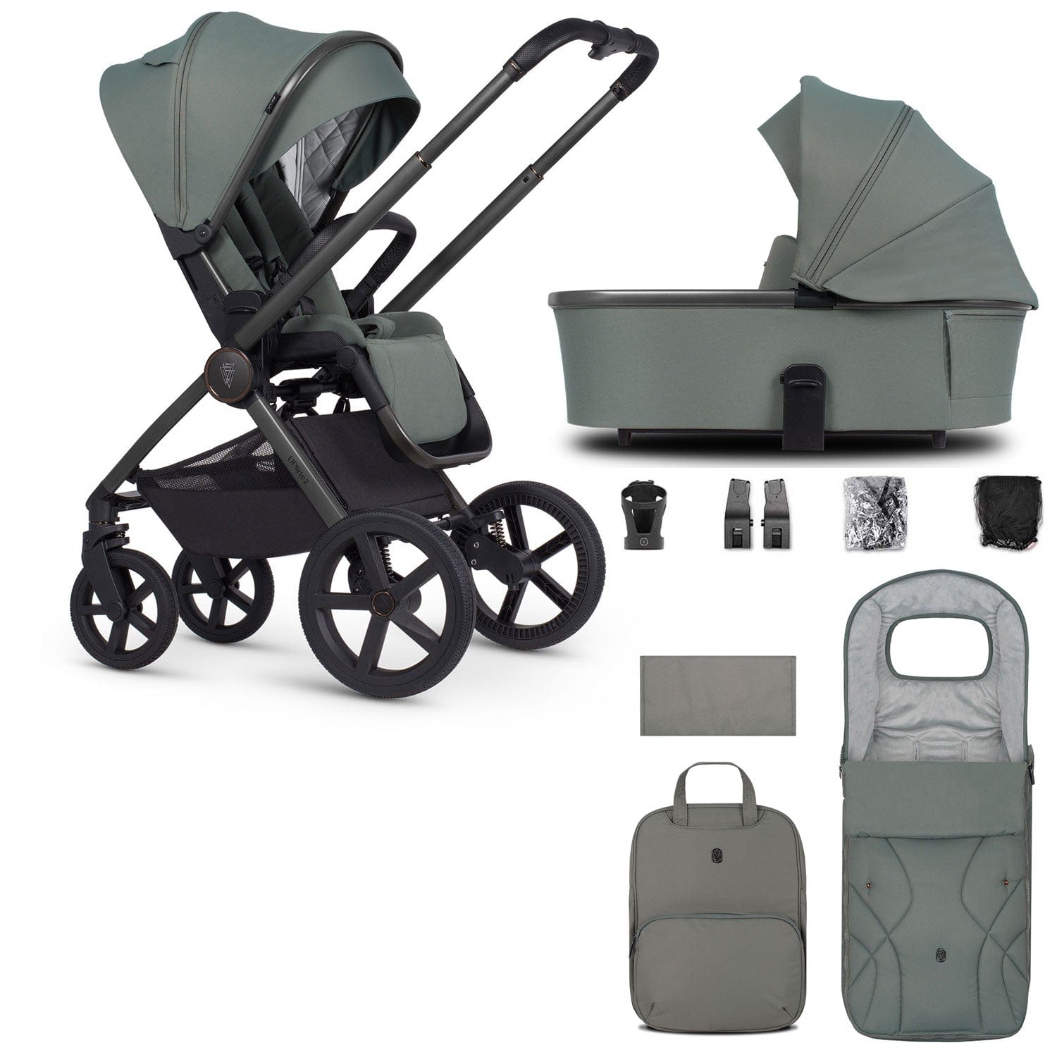 Venicci baby prams Venicci Tinum Upline 2 2in1 Bundle - Aloe 2001110213