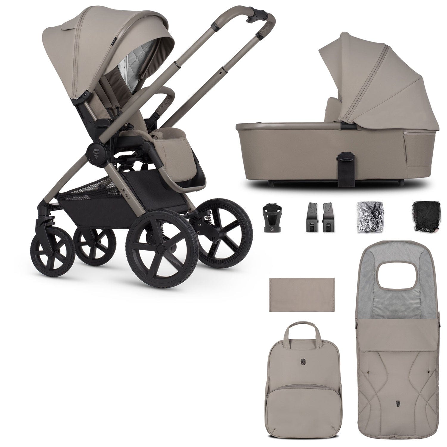 Venicci baby prams Venicci Tinum Upline 2 2in1 Bundle - Taupe 2001110215
