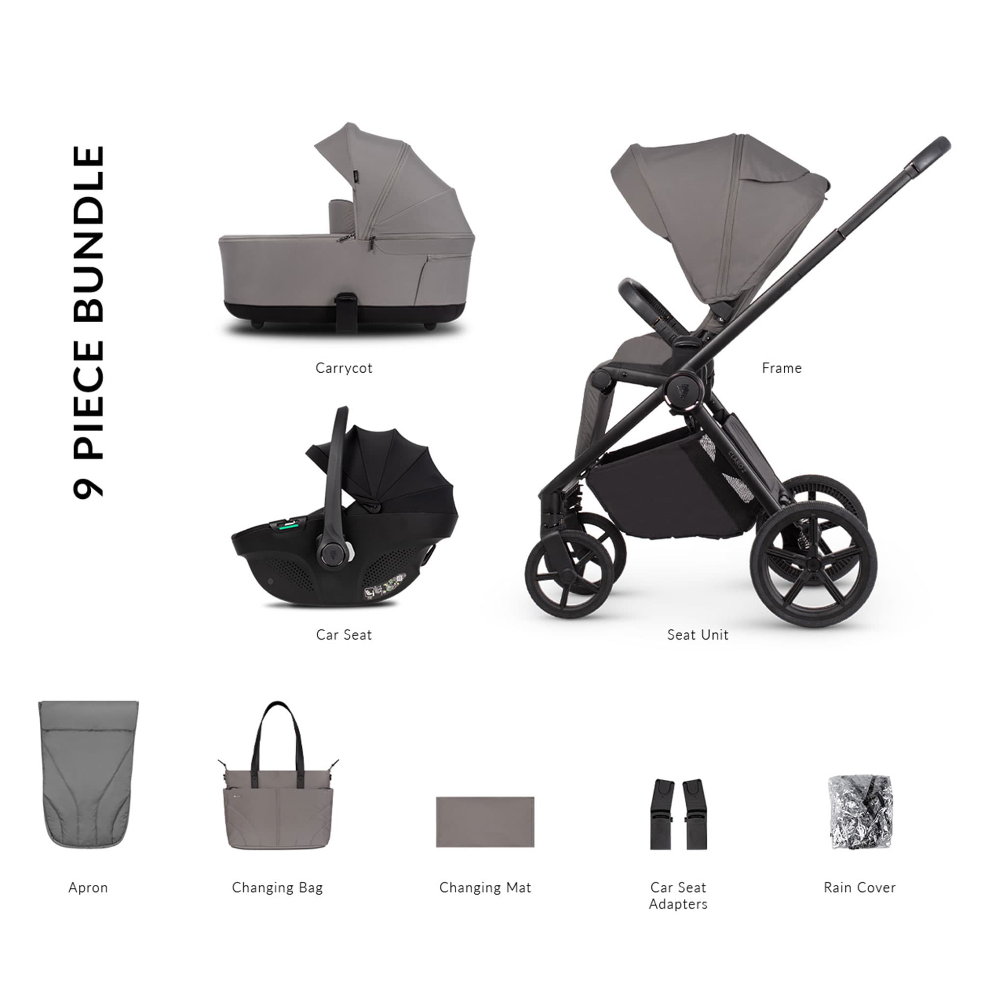 Venicci travel systems Venicci Claro 2 Comfort Bundle - Fog 2001410305