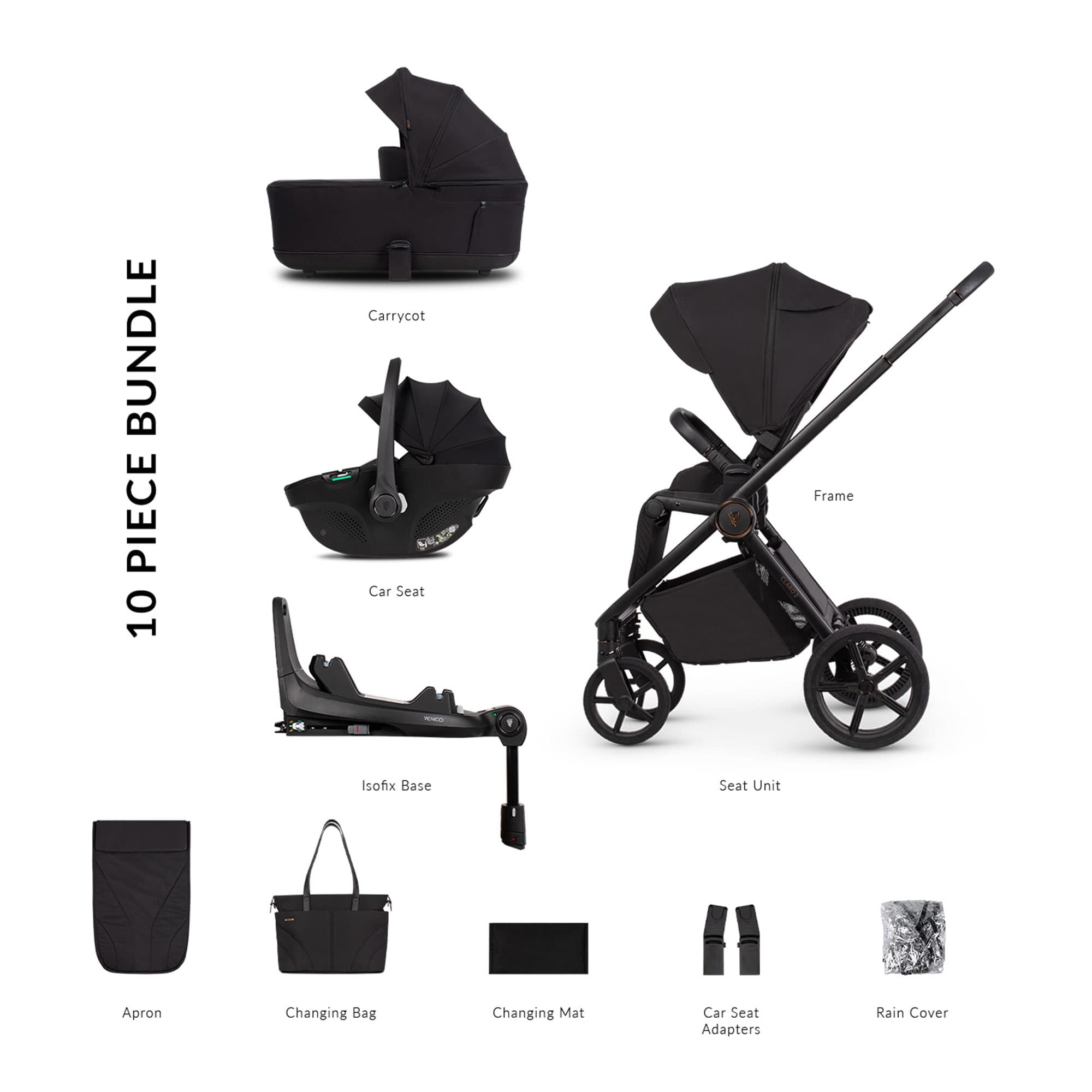 Venicci travel systems Venicci Claro 2 Luxury Bundle - Noir 2001410401