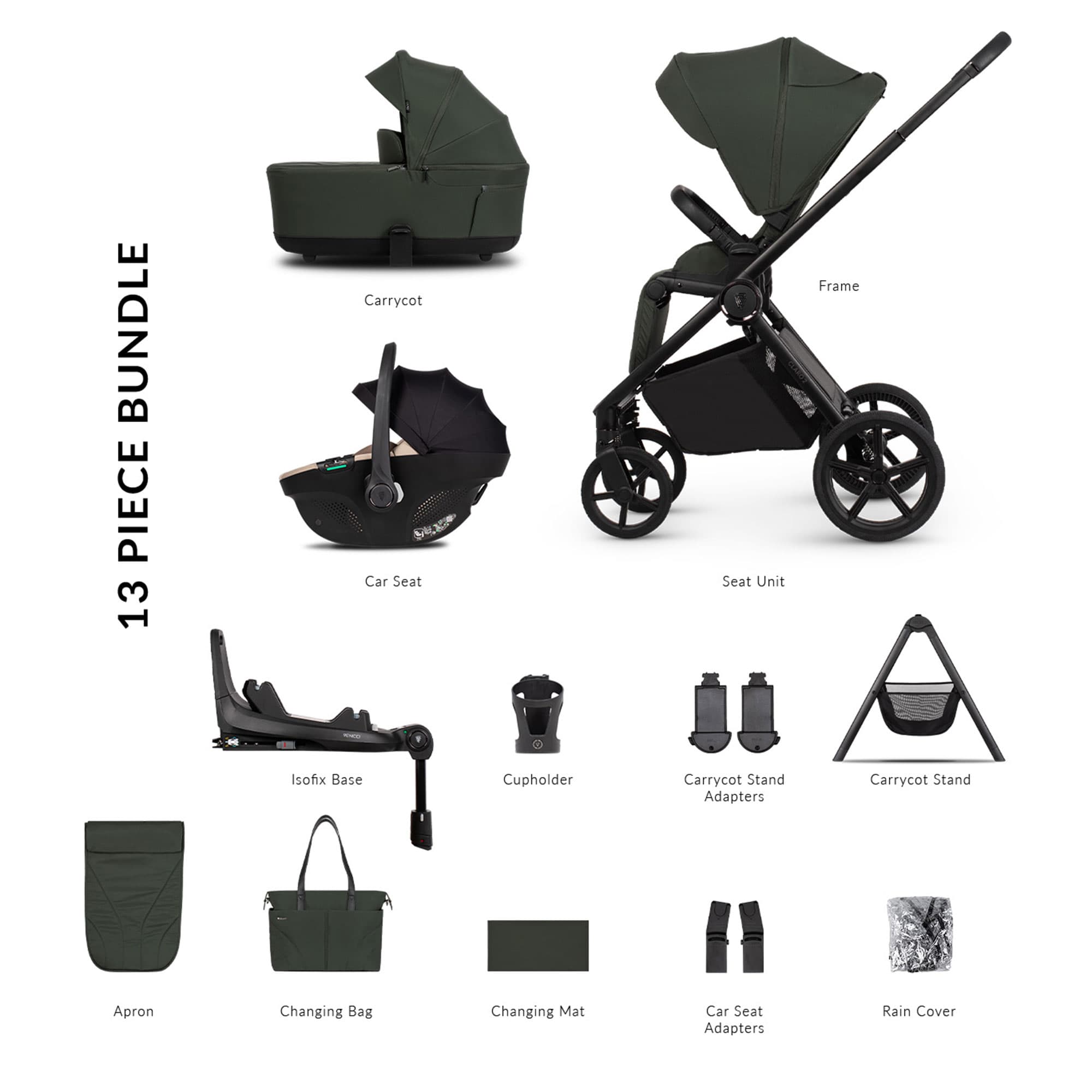 Venicci travel systems Venicci Claro 2 Ultimate Bundle - Forest 2001420513