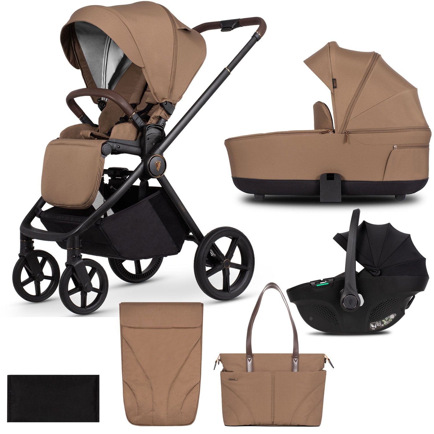 Venicci travel systems Venicci Claro 3 in 1 Travel System - Caramel 2000920316