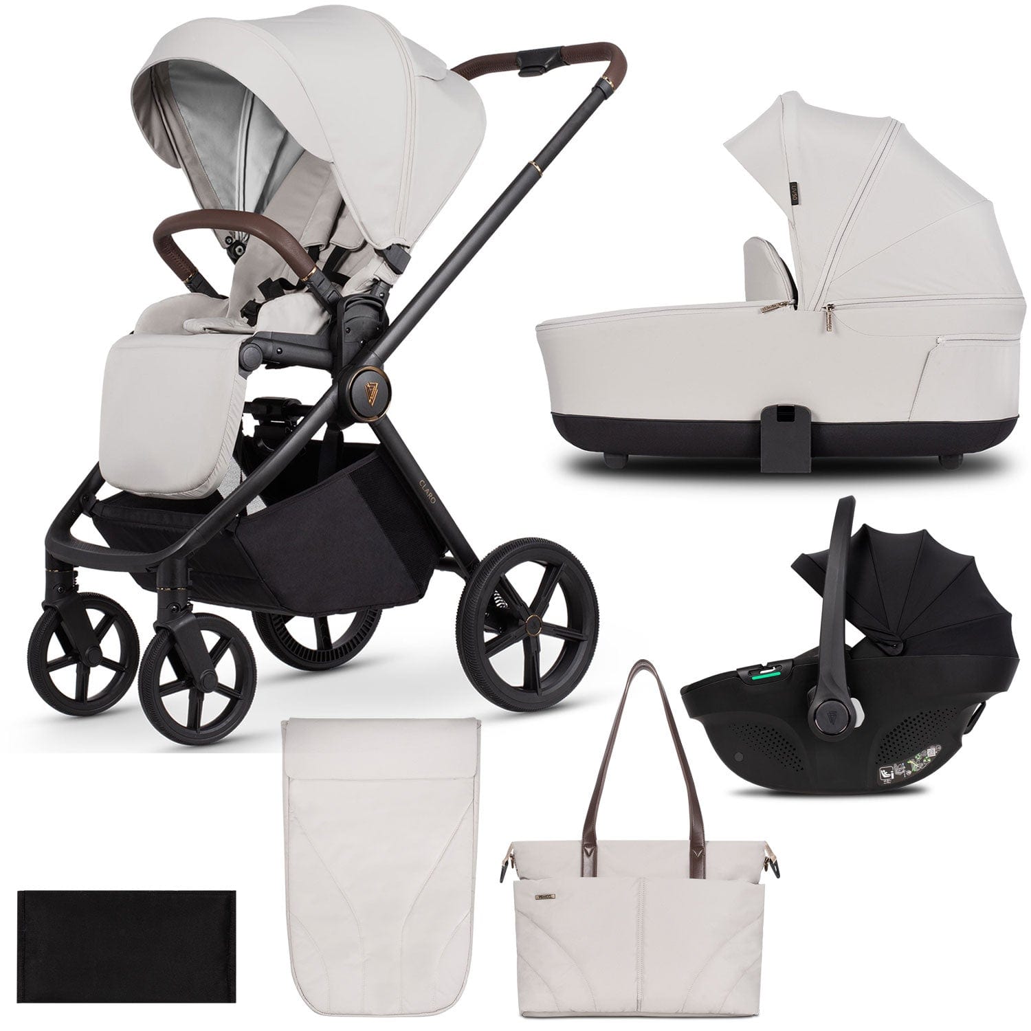 Venicci travel systems Venicci Claro 3 in 1 Travel System - Vanilla 2000920311