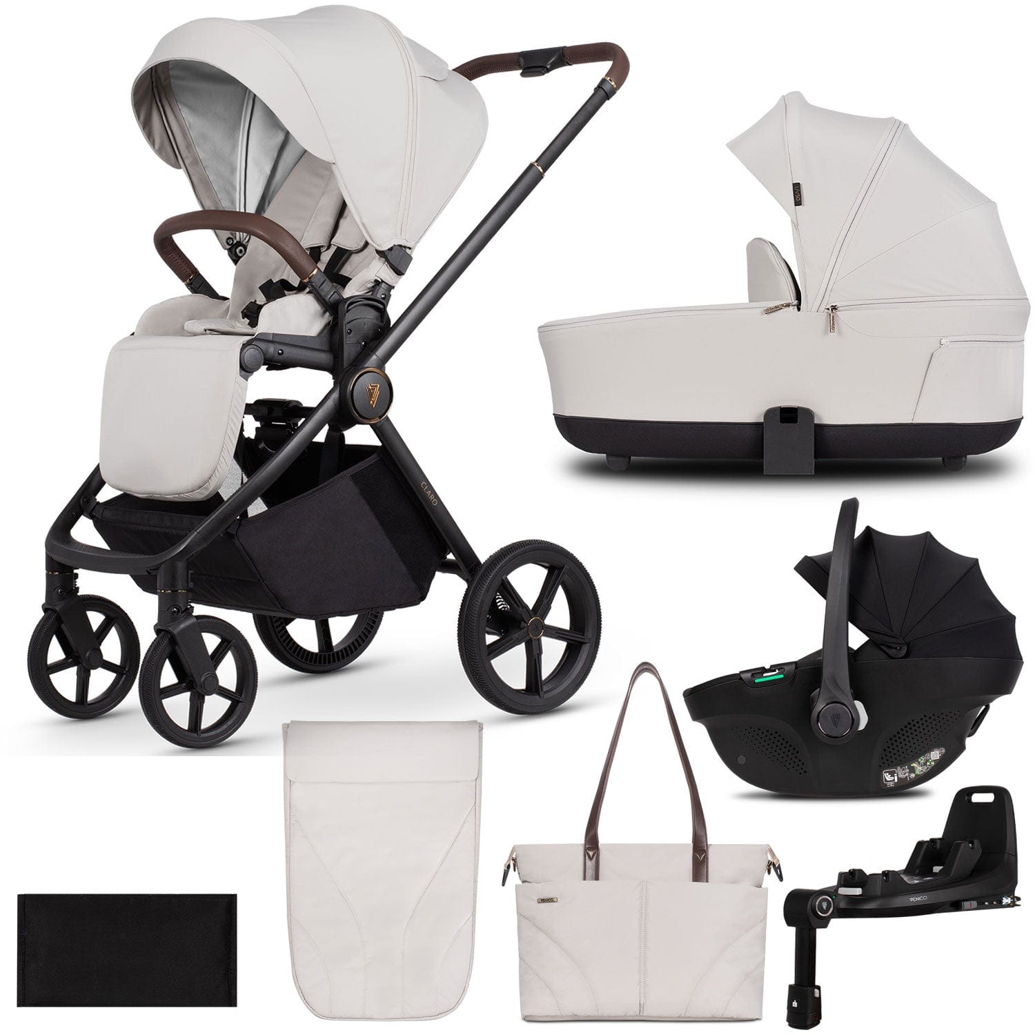 Venicci travel systems Venicci Claro 3 in 1 Travel System - Vanilla 2000920411