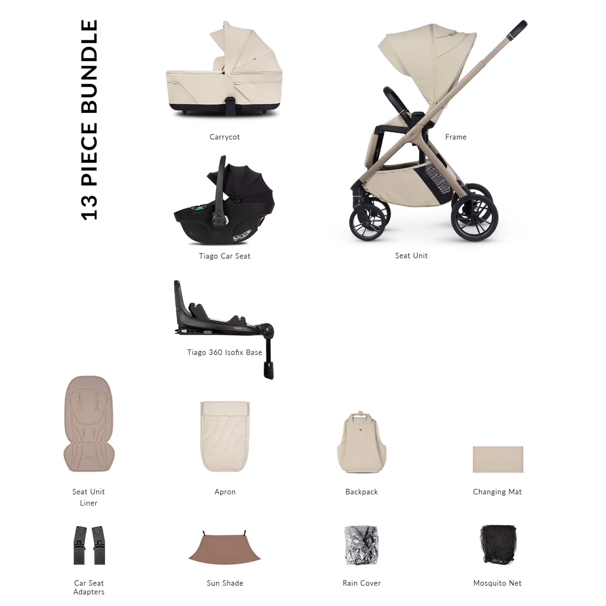 Venicci Travel Systems Venicci Tila Luxury Bundle - Sabbia 2001310411