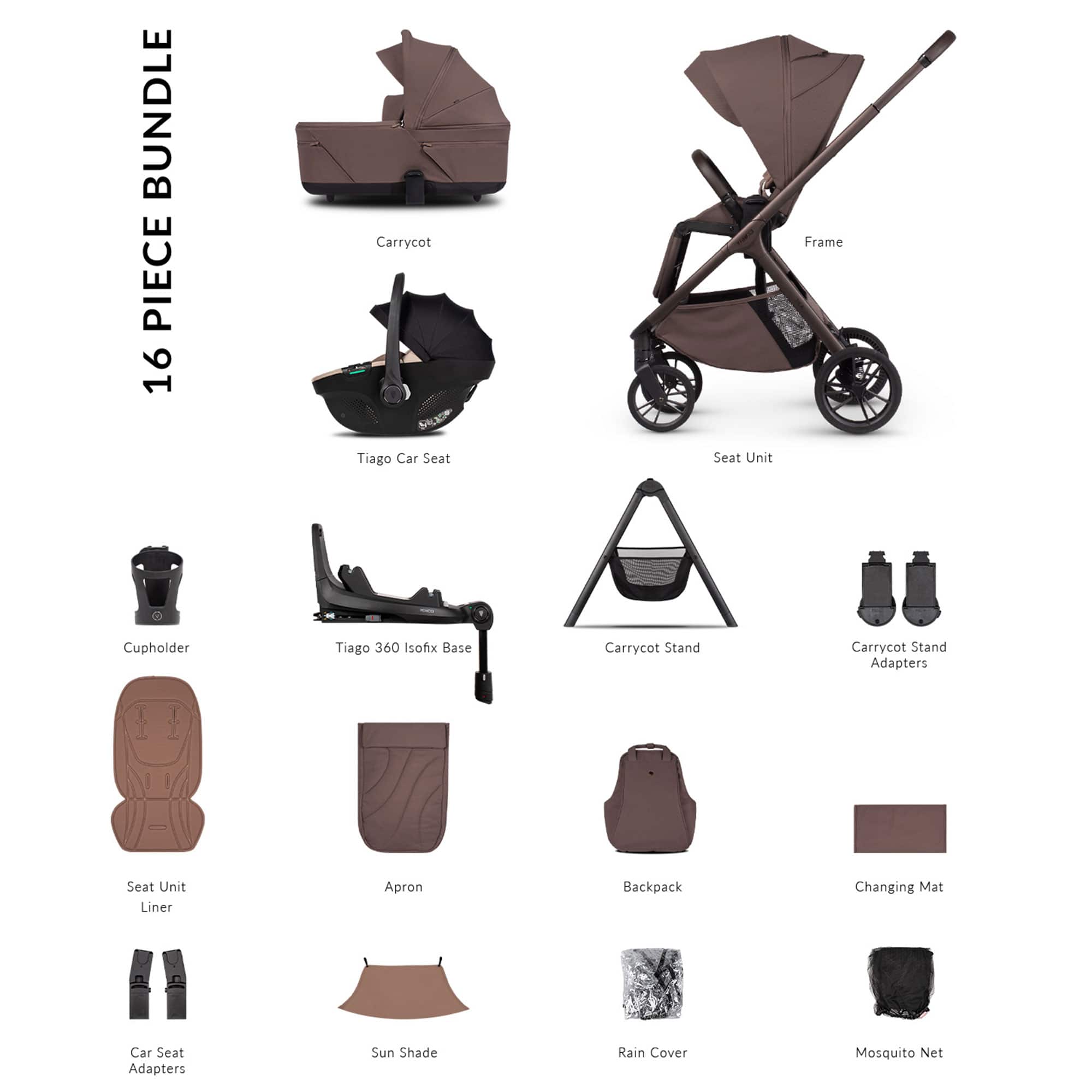 Venicci Travel Systems Venicci Tila Ultimate Bundle - Noce 2001320510