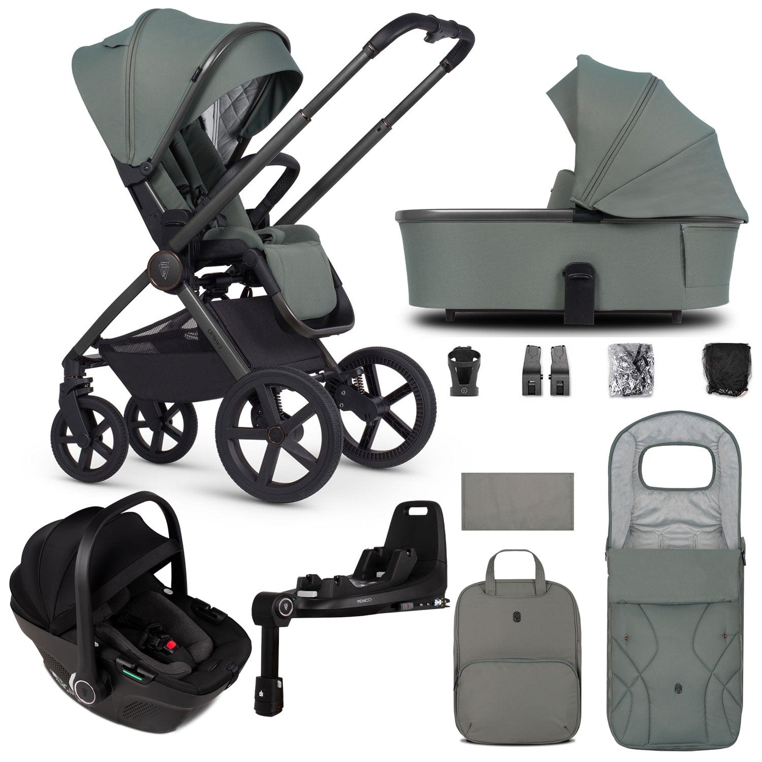 Venicci travel systems Venicci Tinum Upline 2 3 in 1 Travel System - Aloe 2001110413