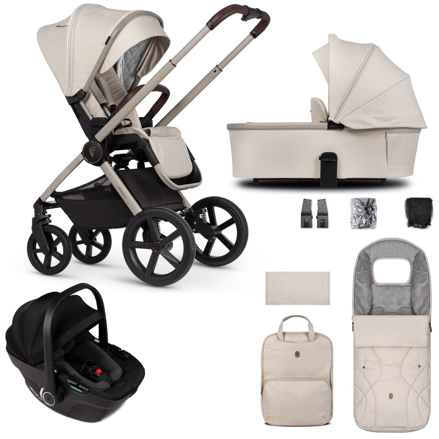 Venicci travel systems Venicci Tinum Upline 2 3 in 1 Travel System - Stone Beige 2001110311