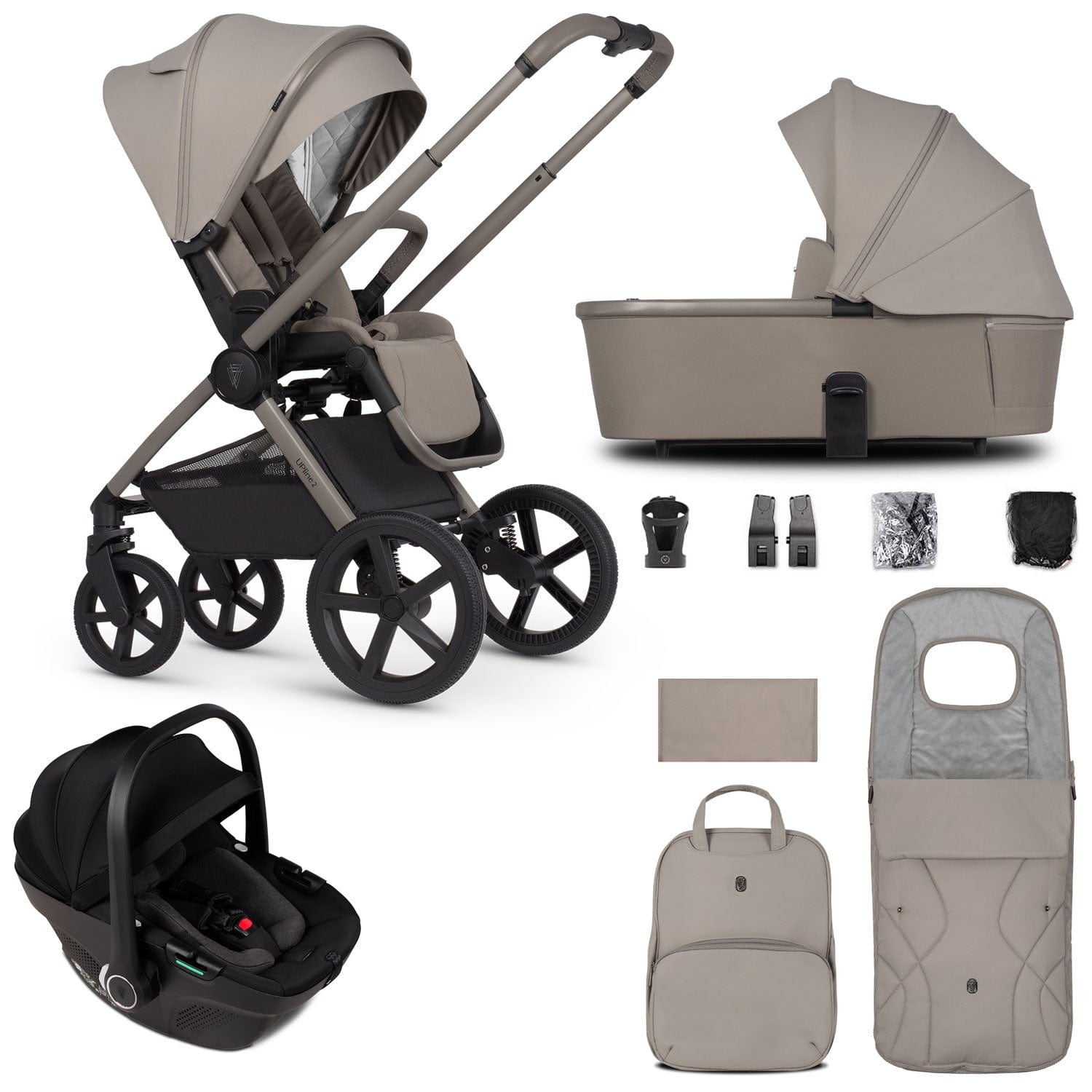 Venicci travel systems Venicci Tinum Upline 2 3 in 1 Travel System - Taupe 2001110315