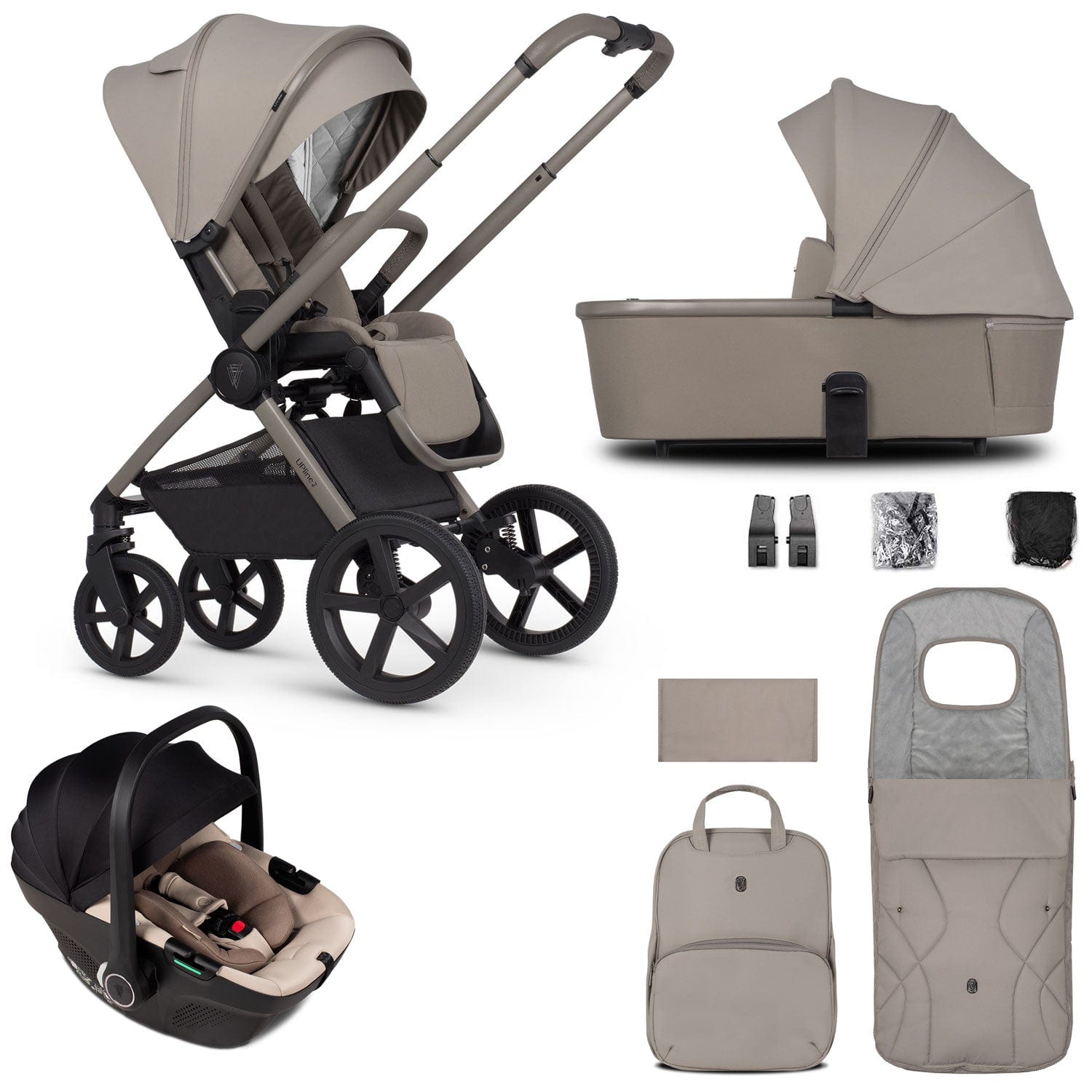 Venicci travel systems Venicci Tinum Upline 2 3 in 1 Travel System - Taupe 2001120315