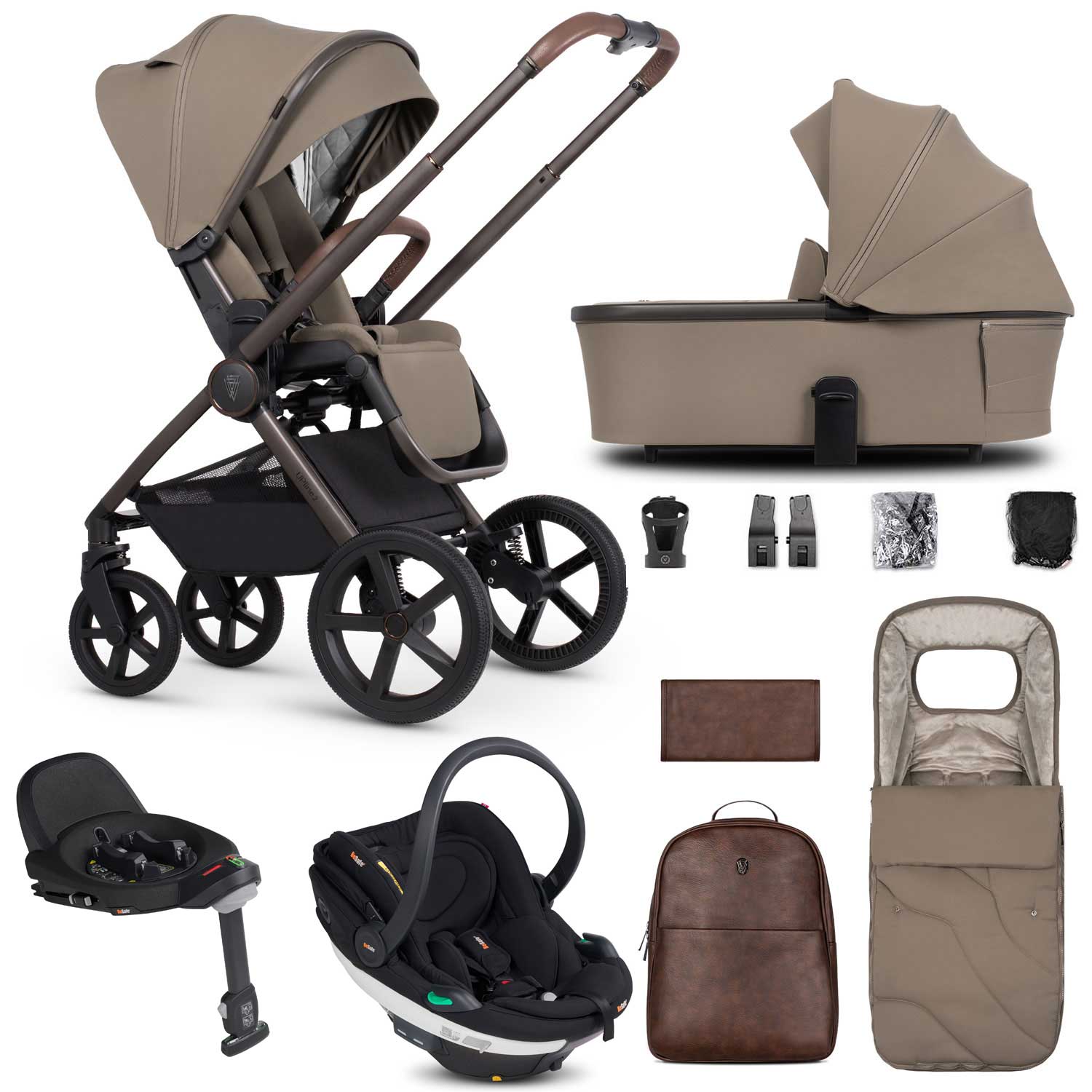 Venicci travel systems Venicci Tinum Upline 2 SE 3in1 BeSafe Travel System - Powder 19122-UPL-BEY-POW