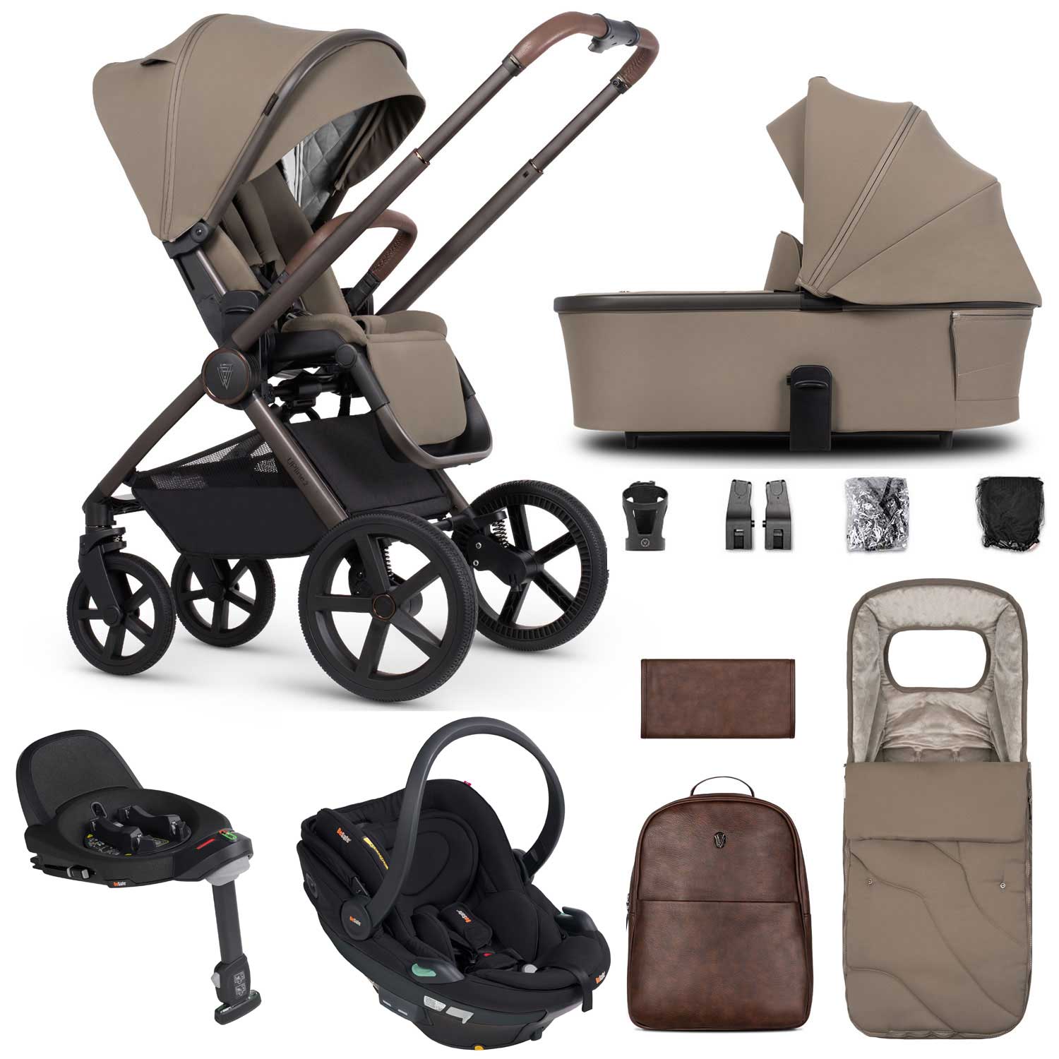 Venicci travel systems Venicci Tinum Upline 2 SE 3in1 BeSafe Travel System - Powder 19122-UPL-BEY-POW