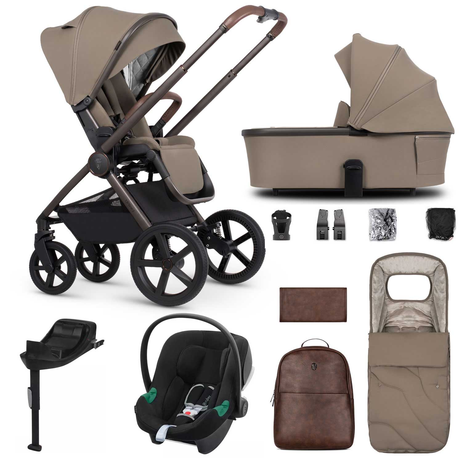 Venicci travel systems Venicci Tinum Upline 2 SE 3in1 Cybex Travel System - Powder 19099-UPL-ATO-POW