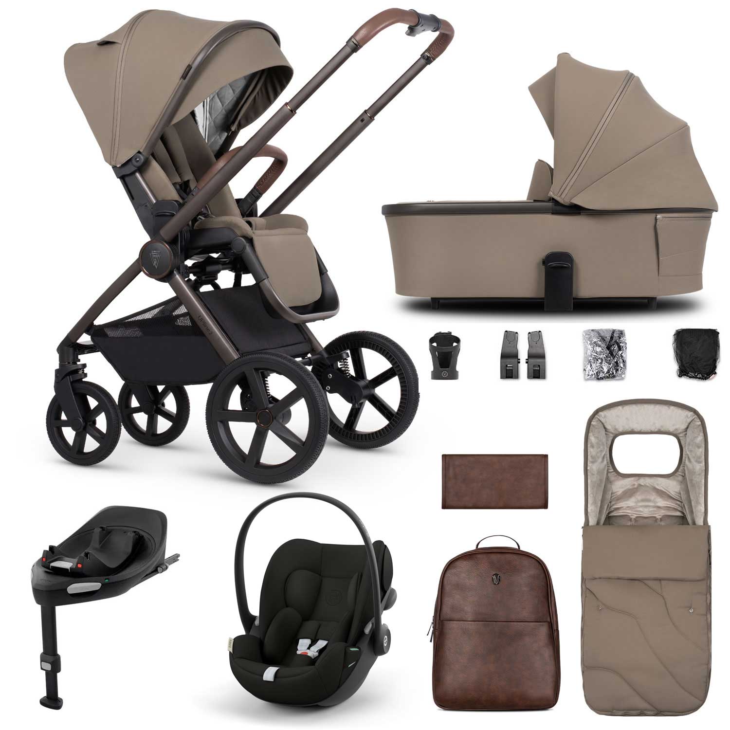 Venicci travel systems Venicci Tinum Upline 2 SE 3in1 Cybex Travel System - Powder 19104-UPL-CLG-POW