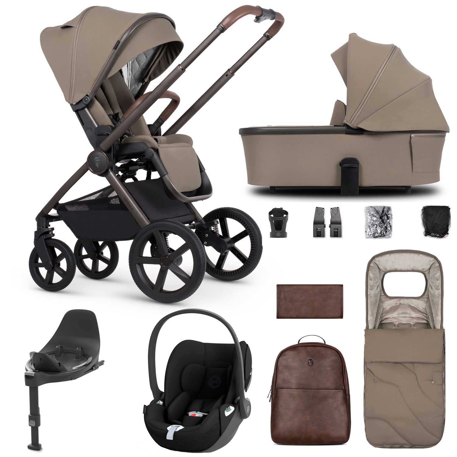 Venicci travel systems Venicci Tinum Upline 2 SE 3in1 Cybex Travel System - Powder 19109-UPL-CLT-POW