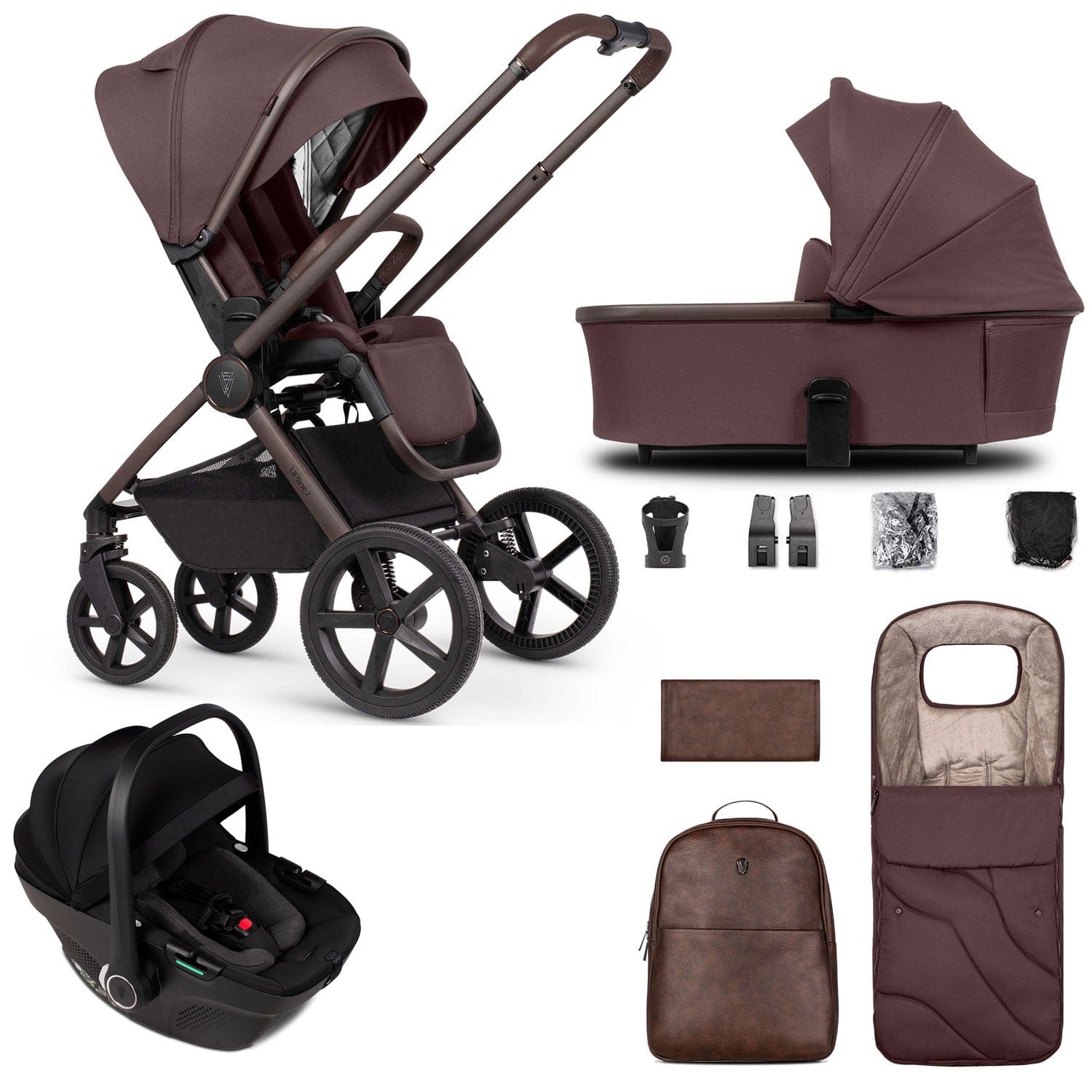 Venicci travel systems Venicci Tinum Upline 2 Special Edition 3 in 1 Travel System- Burgundy 2001010318