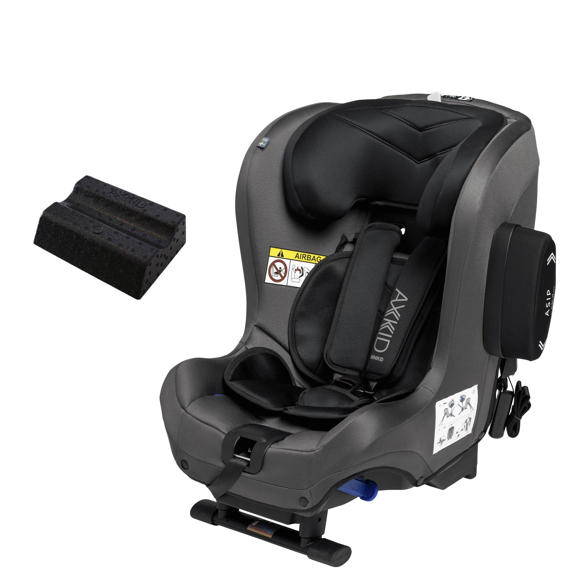 Axkid rear facing car seats Axkid Minikid 2 - Granite & Free Wedge 10523-GRA