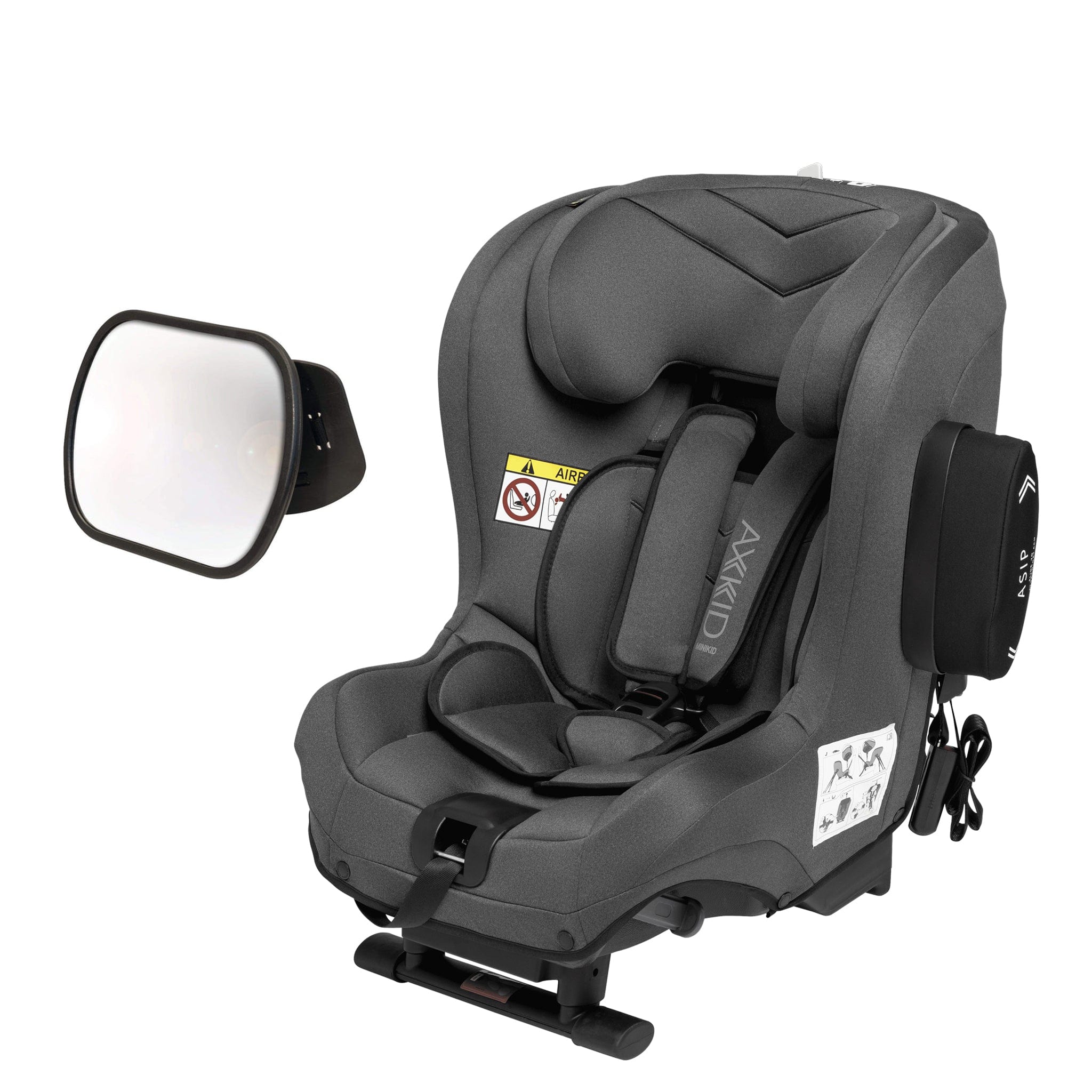 Axkid rear facing car seats Axkid Minikid 2 - Granite Melange Premium & Free Mirror 10531-GRA-MEL