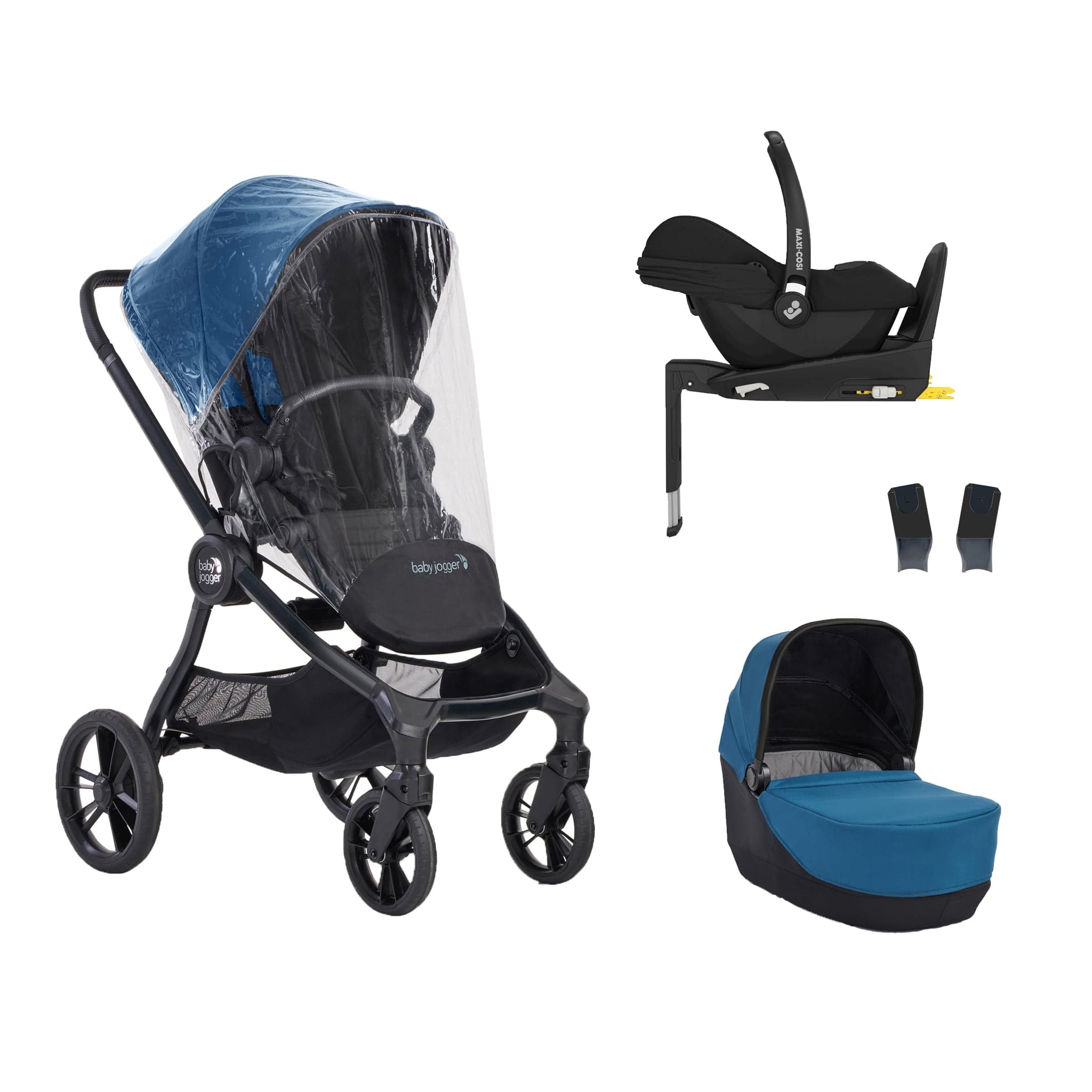 Baby Jogger baby pushchairs Baby Jogger City Sights Cabriofix i-Size Bundle - Deep Teal CIT-TEL-11827-CAB