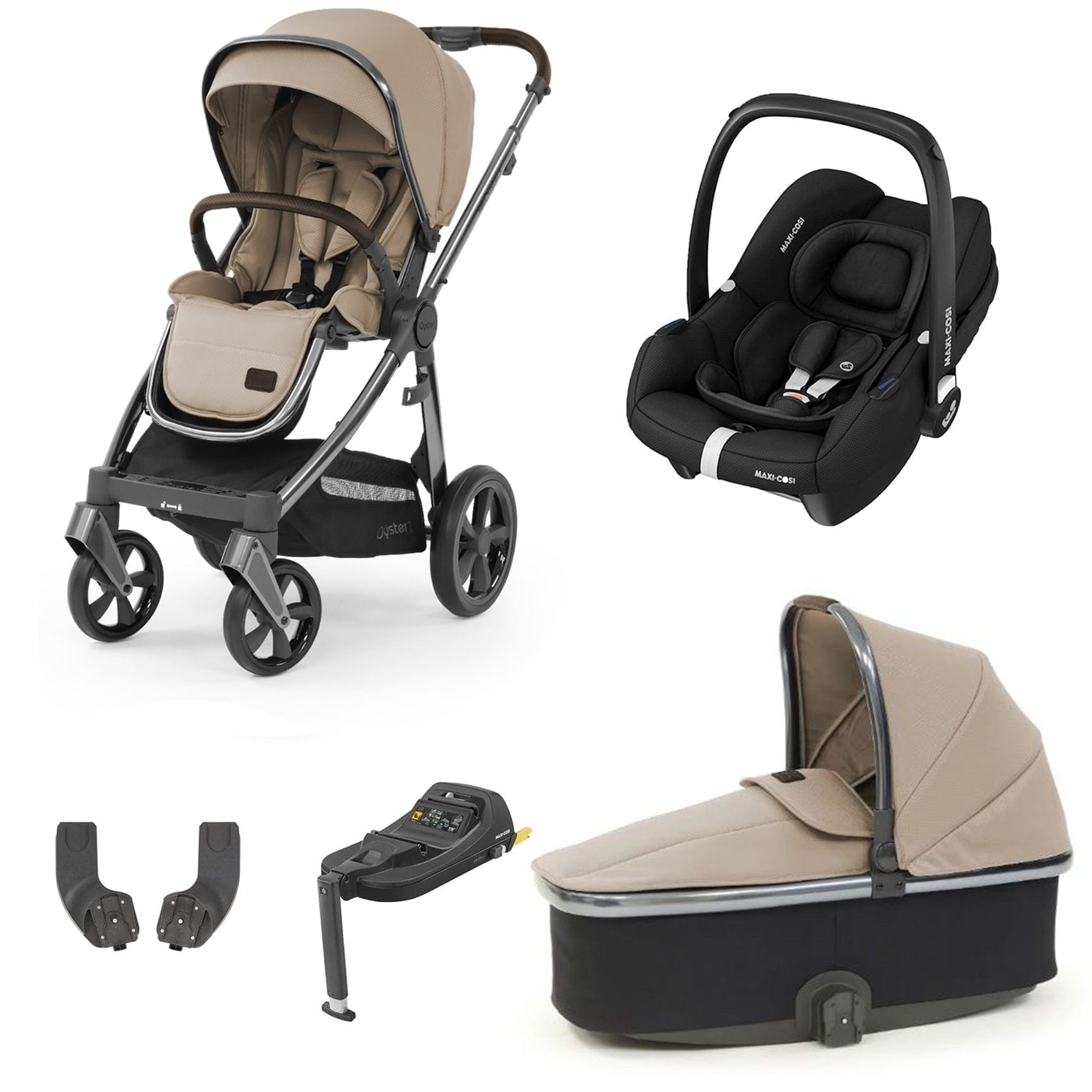 BabyStyle travel systems Babystyle Oyster 3 Essential Bundle with Car Seat - Butterscotch 9111-BTS-1