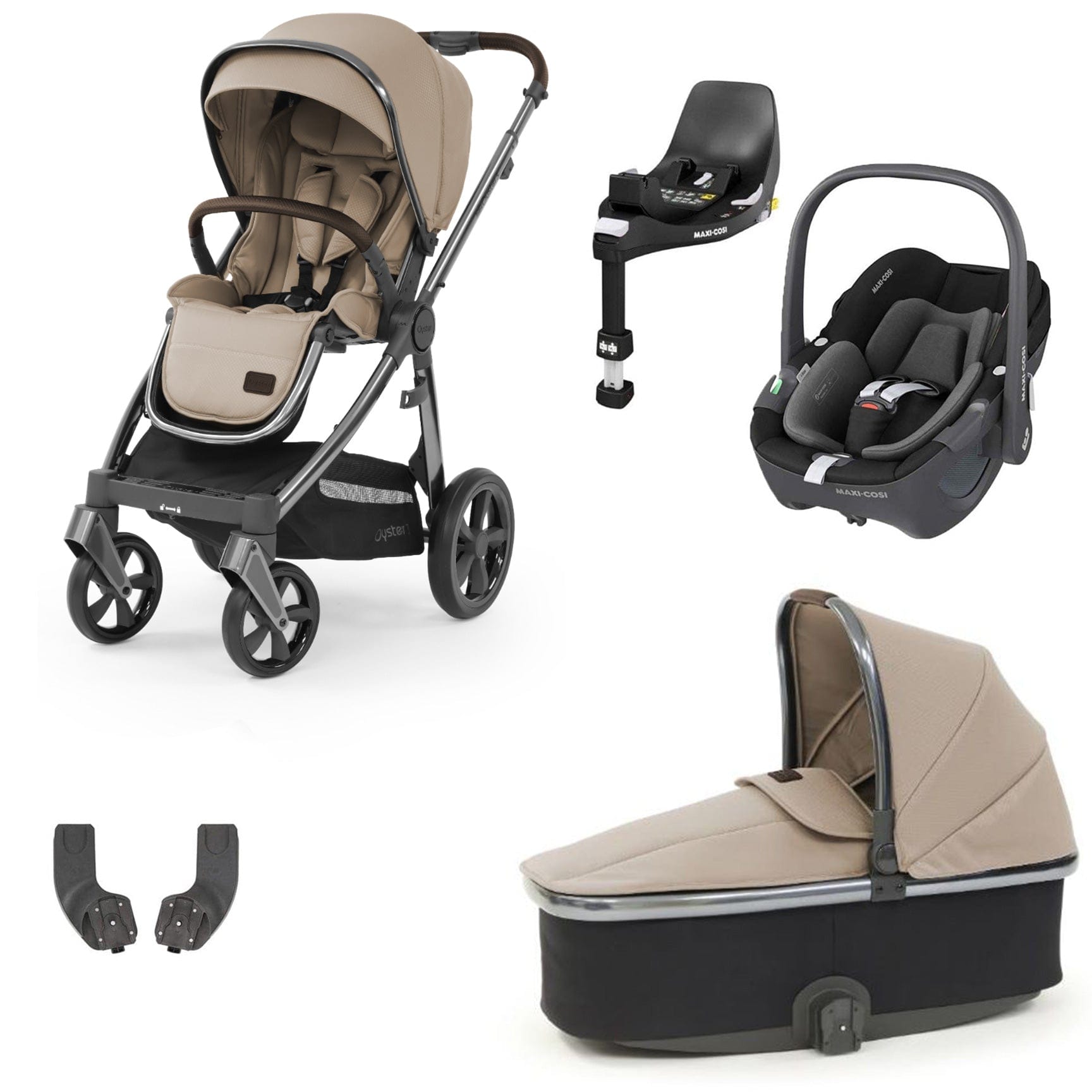 BabyStyle travel systems Babystyle Oyster 3 Essential Bundle with Car Seat - Butterscotch 9111-BTS-2