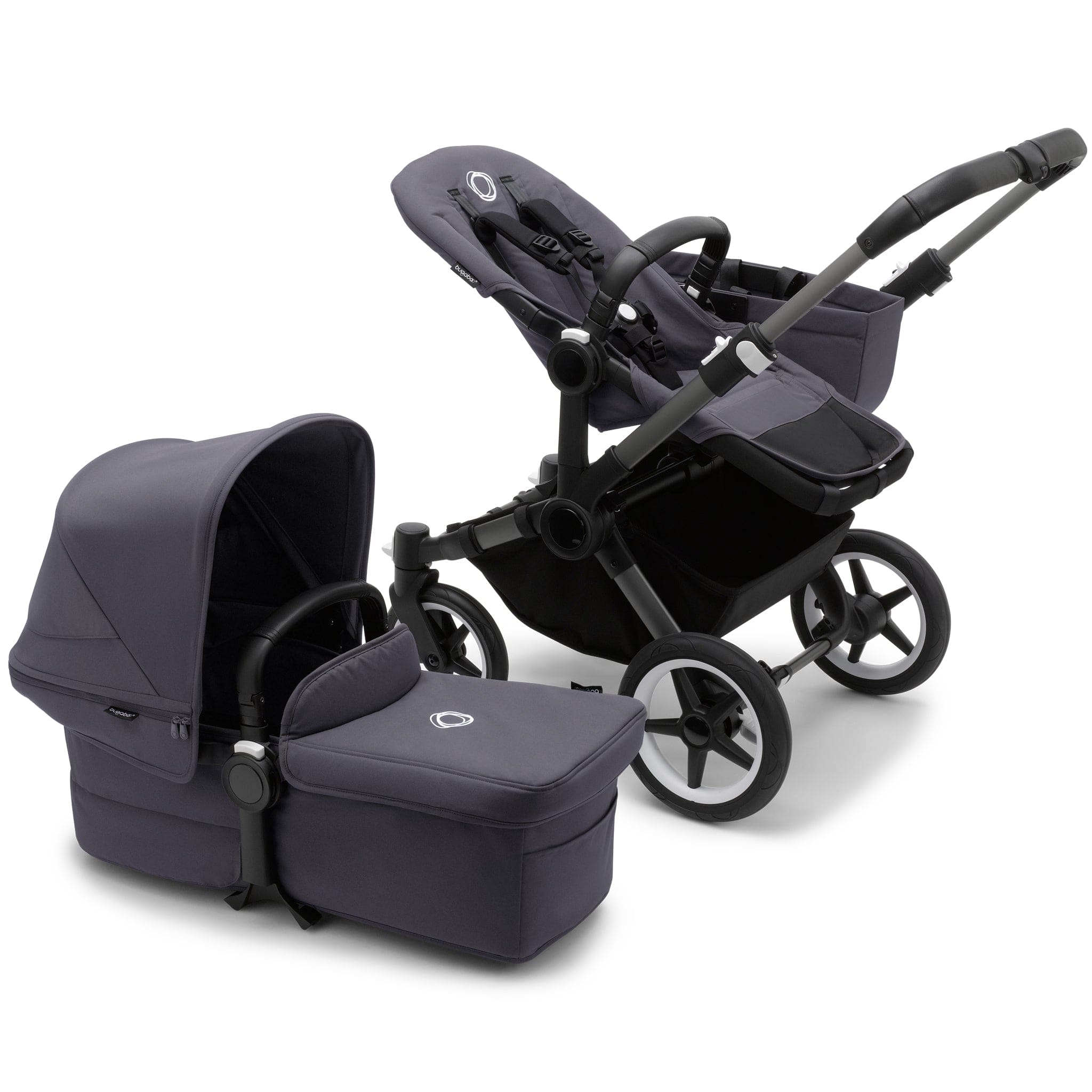 Bugaboo 3 wheel pushchairs Donkey 5  Mono Complete in Graphite/Stormy Blue 100000007