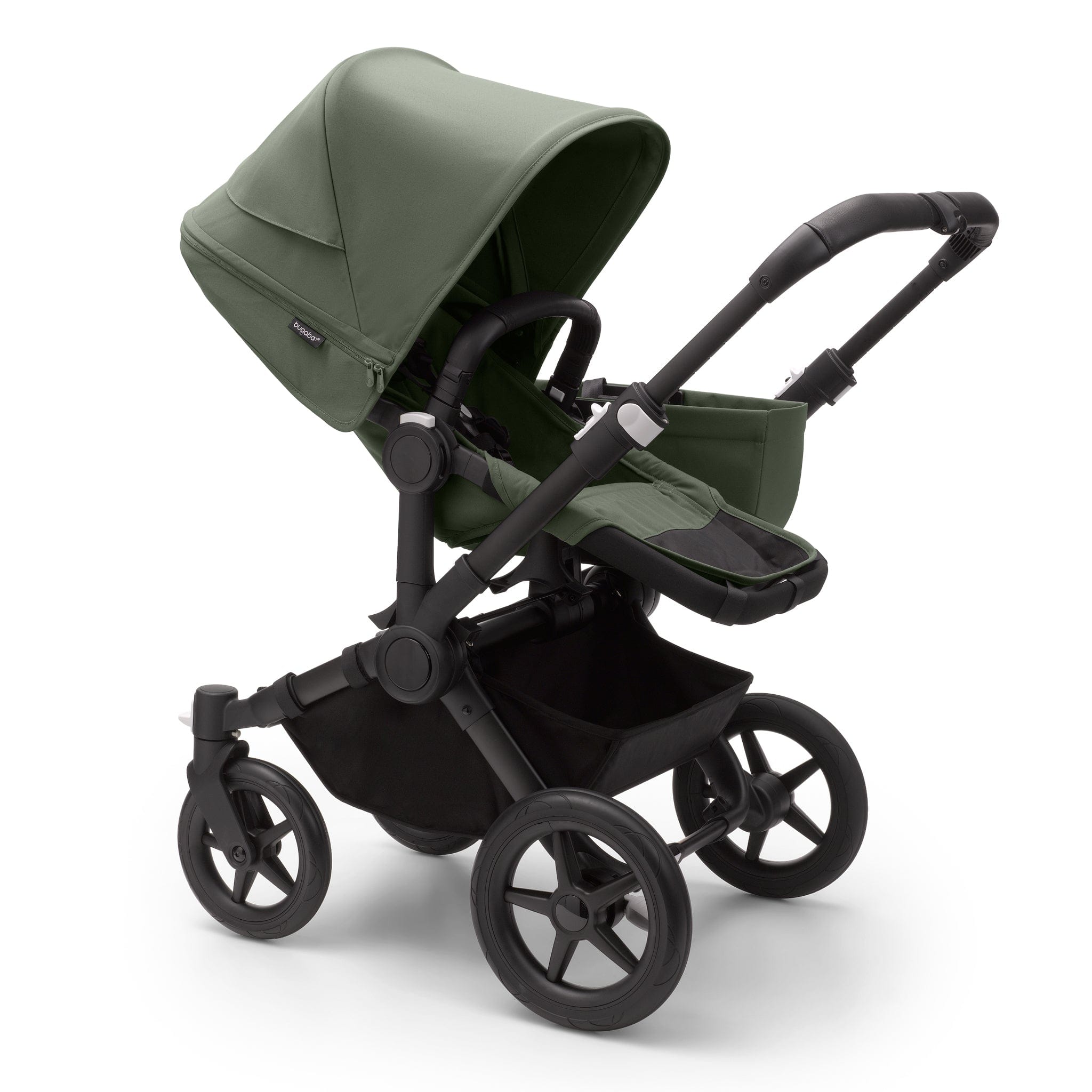 Bugaboo 3 wheel pushchairs Donkey 5 Mono Complete in Black/Forest Green 100000008