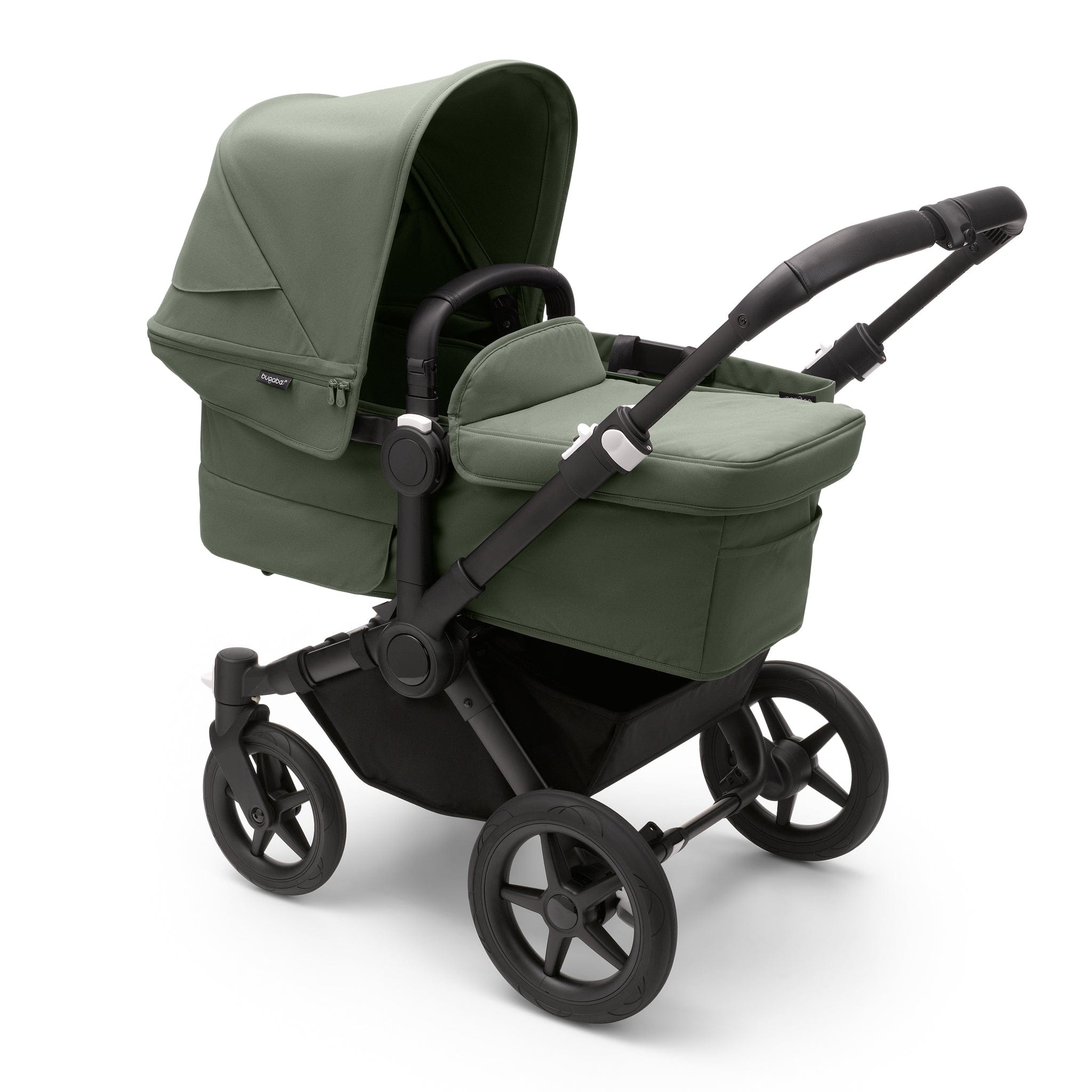 Bugaboo 3 wheel pushchairs Donkey 5 Mono Complete in Black/Forest Green 100000008