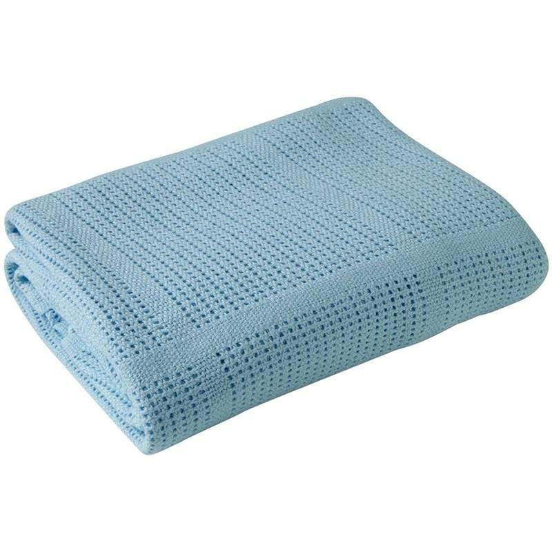 Clair De Lune Cellular Cot Blanket Blue