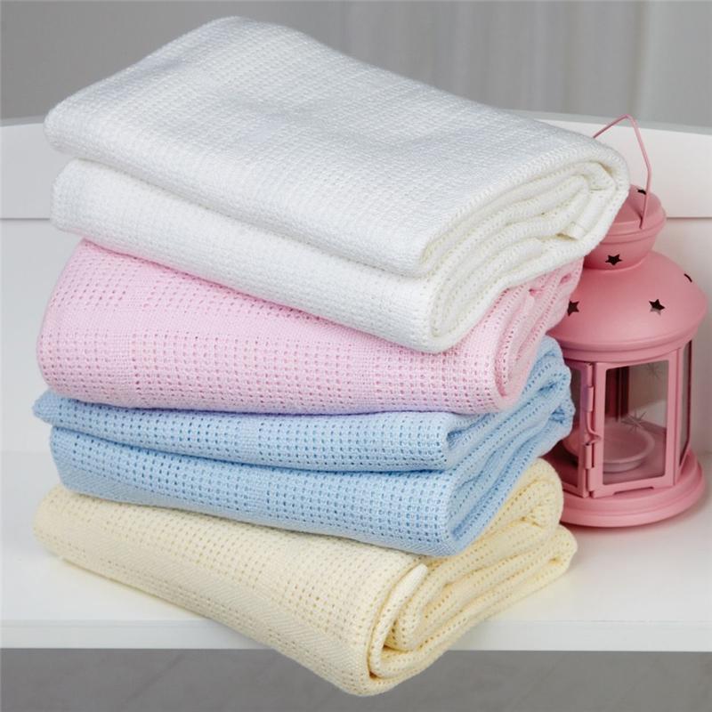 Clair De Lune Cellular Cot Blanket Pink