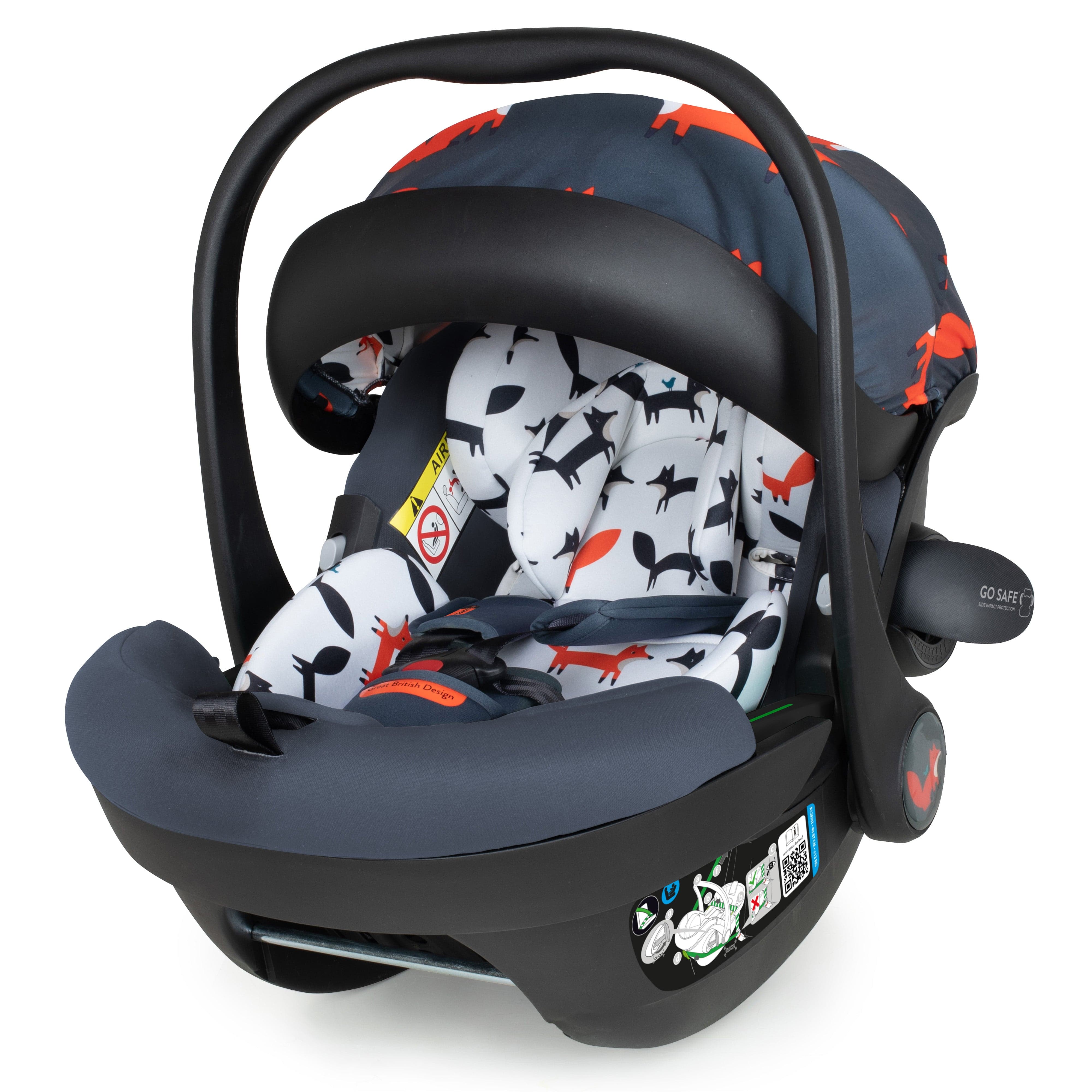 Cosatto baby car seats Cosatto Acorn i-Size Car Seat Charcoal Mister Fox CT5231