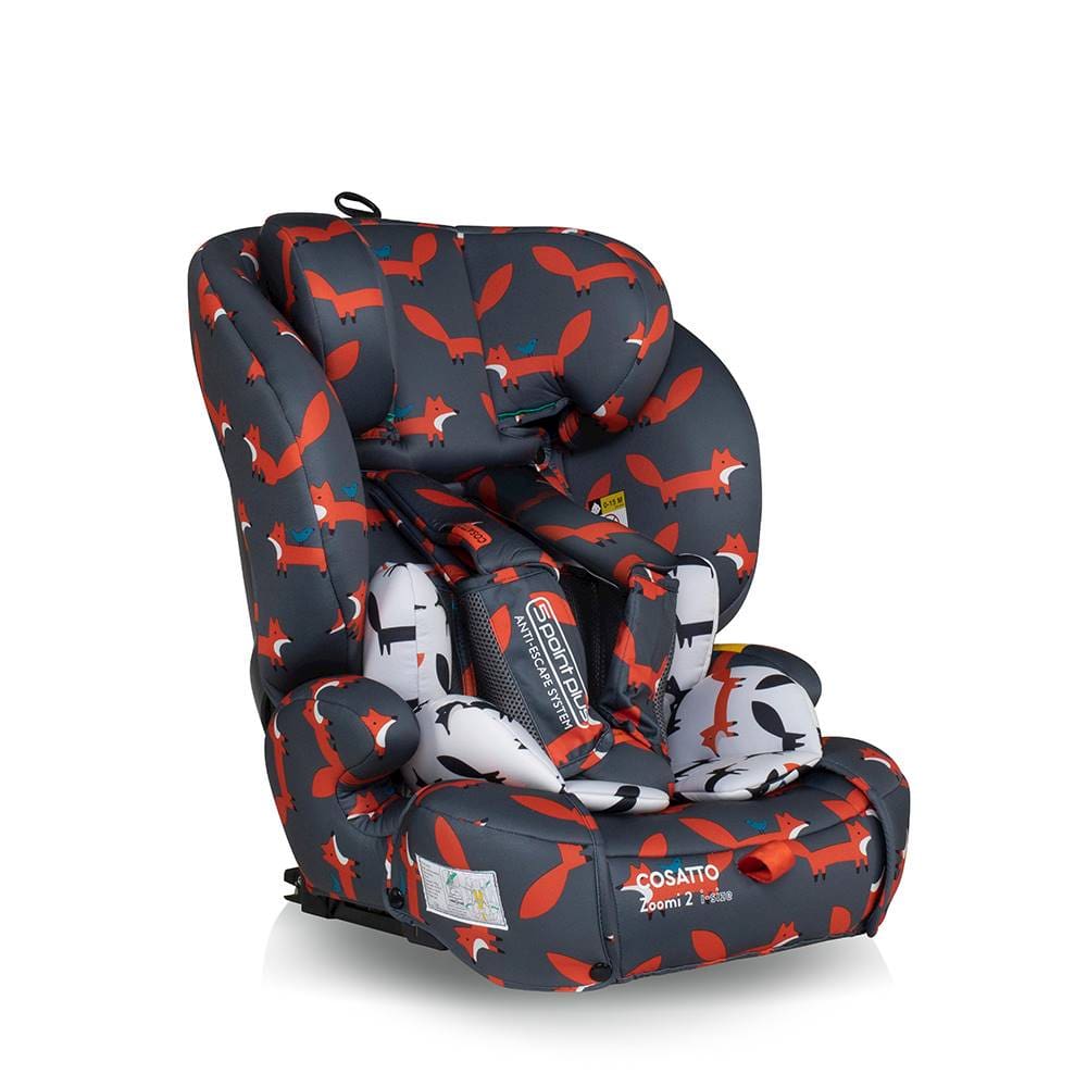 Cosatto baby car seats Cosatto Zoomi 2 i-Size Group 123 Car Seat - Charcoal Mister Fox CT5265