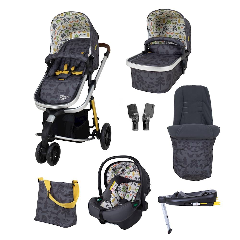 Cosatto baby prams Cosatto Giggle 3 in 1 i-Size Everything Bundle Nature Trail CT5389