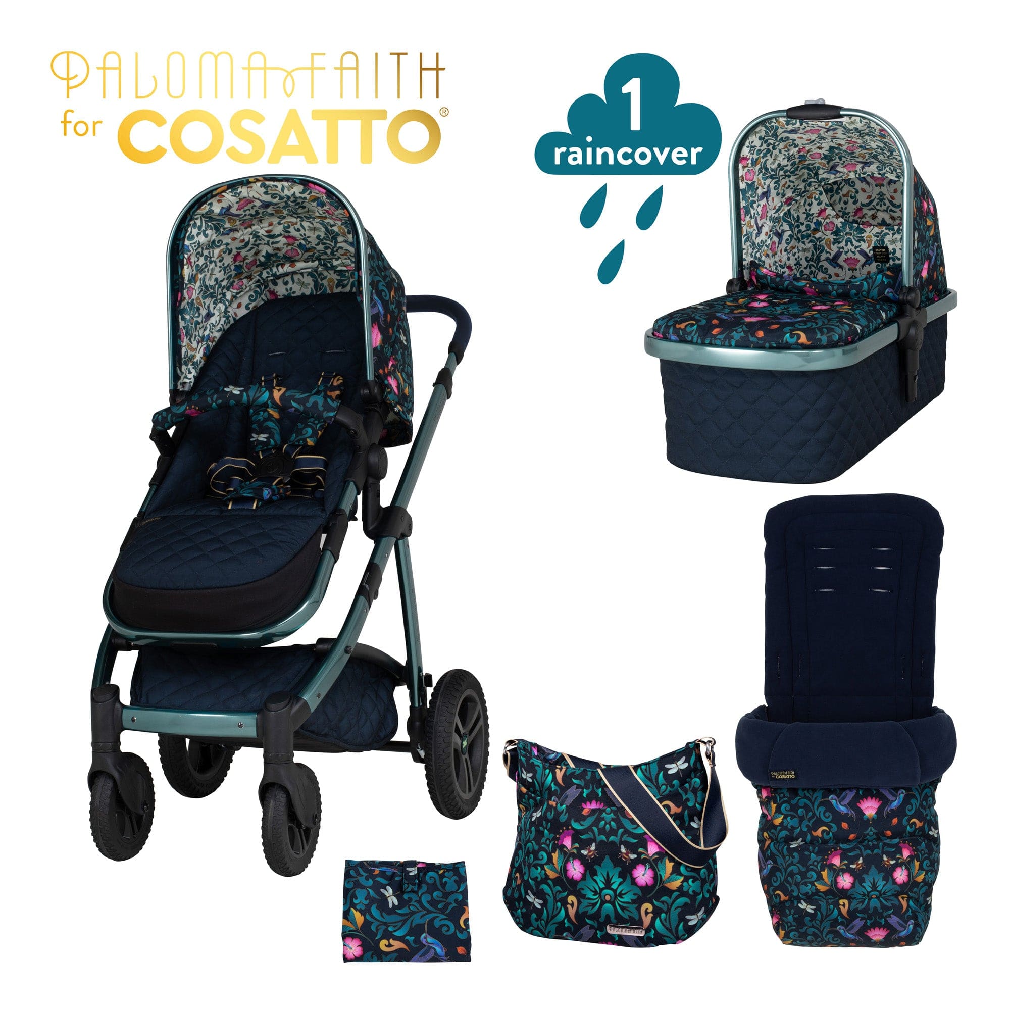 Cosatto baby prams Cosatto Wow Continental Pushchair/Pram and Accessories Wildling CT5298
