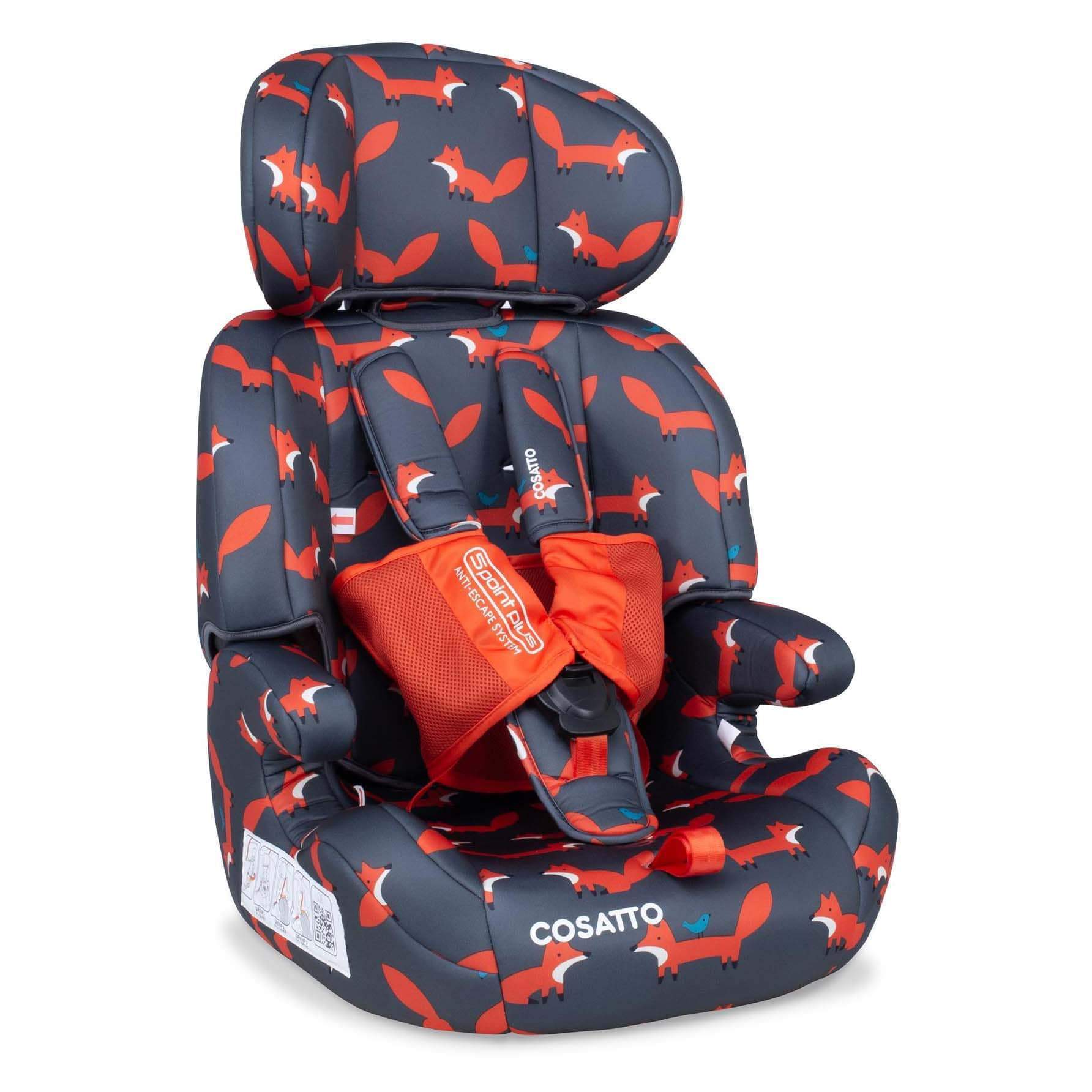 Cosatto combination car seats Cosatto Zoomi Car Seat Charcoal Mister Fox CT4552