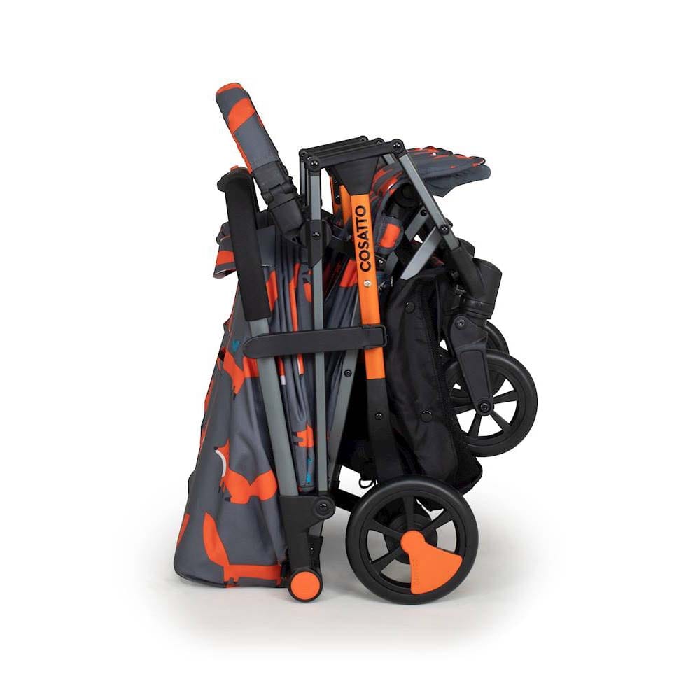 Cosatto double buggies Cosatto Woosh Double Pushchair Charcoal Mister Fox