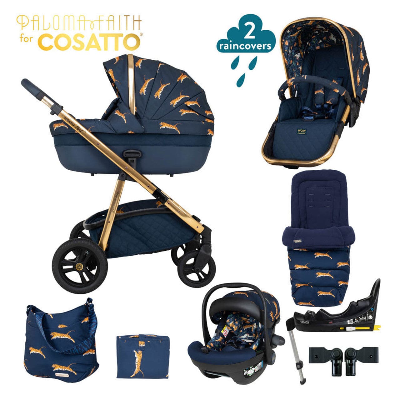 Cosatto travel systems Cosatto Wow Continental Acorn Everything Bundle On The Prowl CT5313