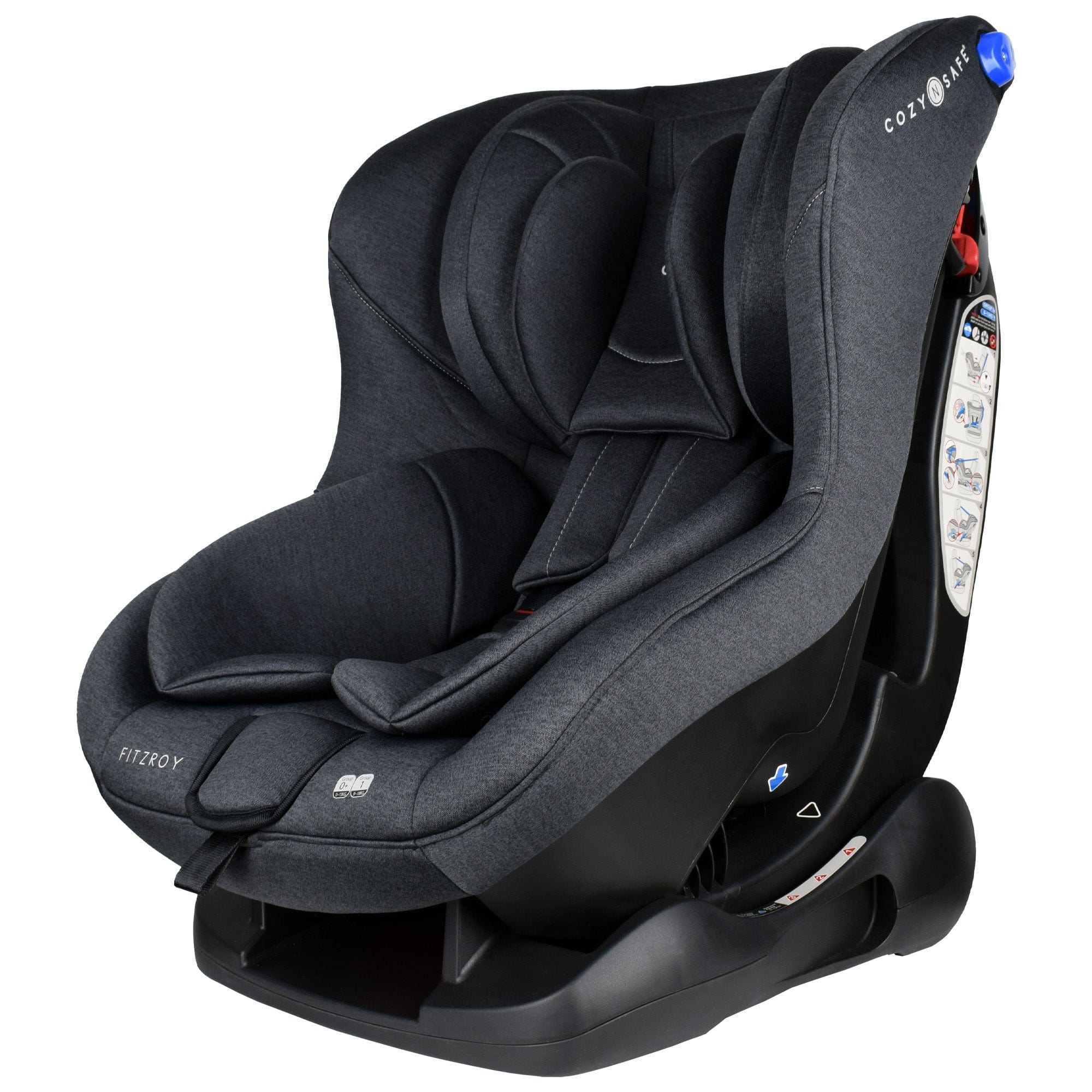 Cozy N Safe baby car seats Cozy N Safe Fitzroy Group 0+/1 - Graphite EST-309-3