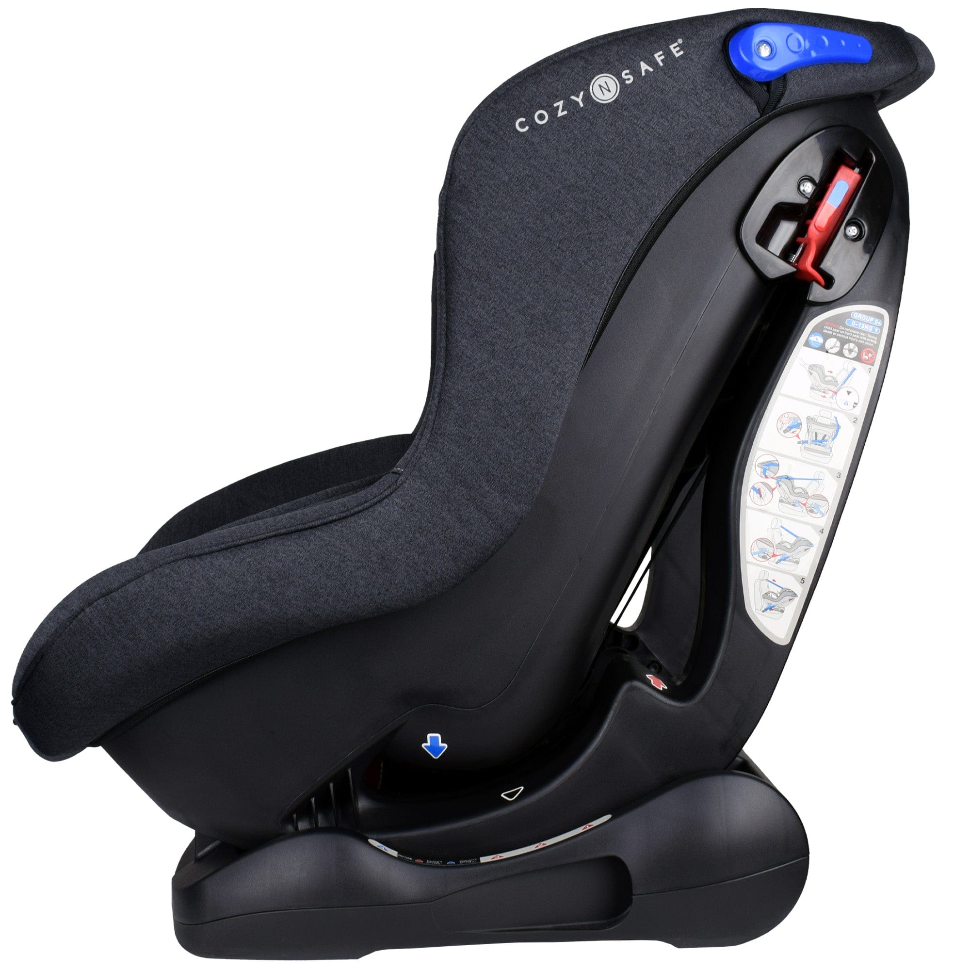 Cozy N Safe baby car seats Cozy N Safe Fitzroy Group 0+/1 - Graphite EST-309-3